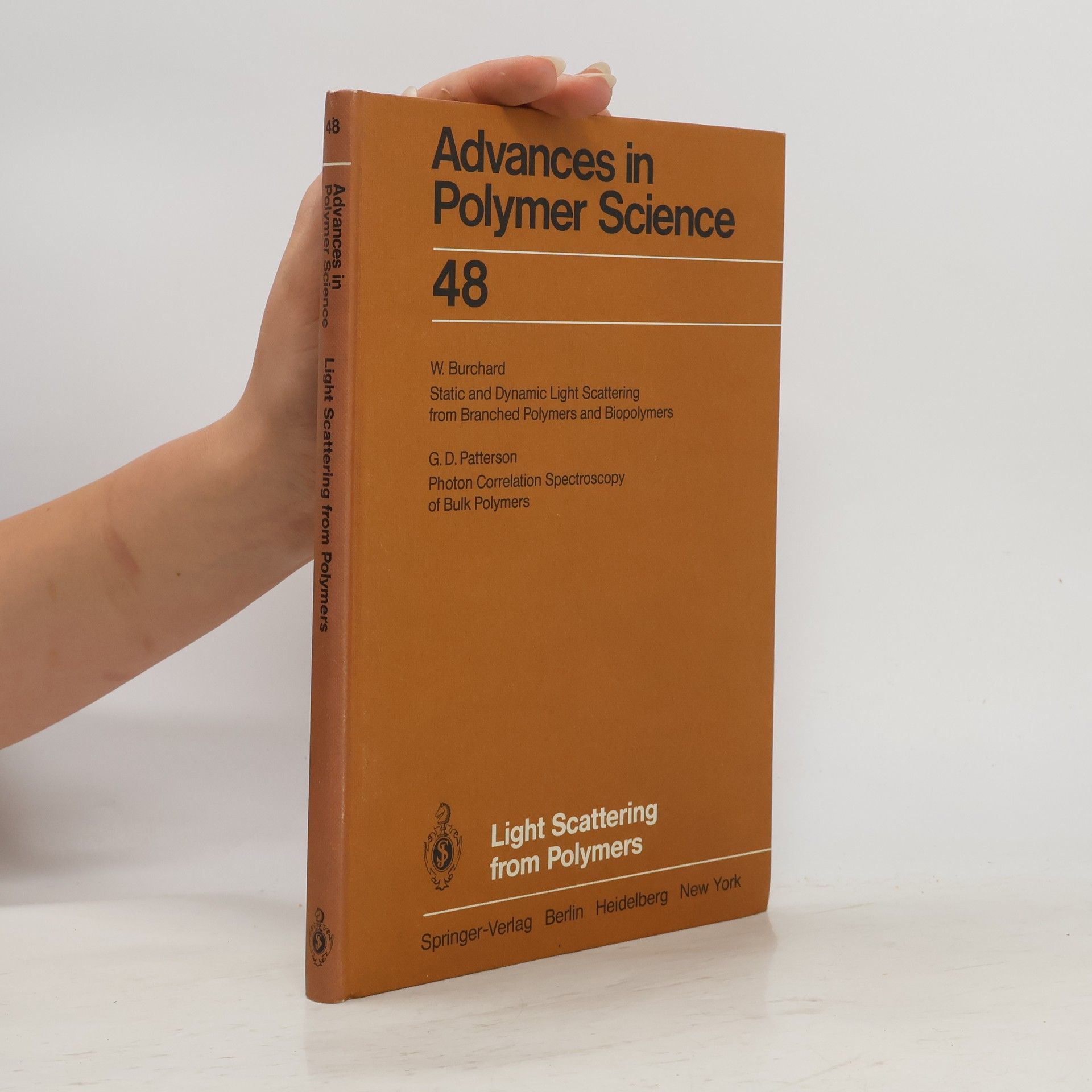 Walther Burchard Advances in Polymer Science 48