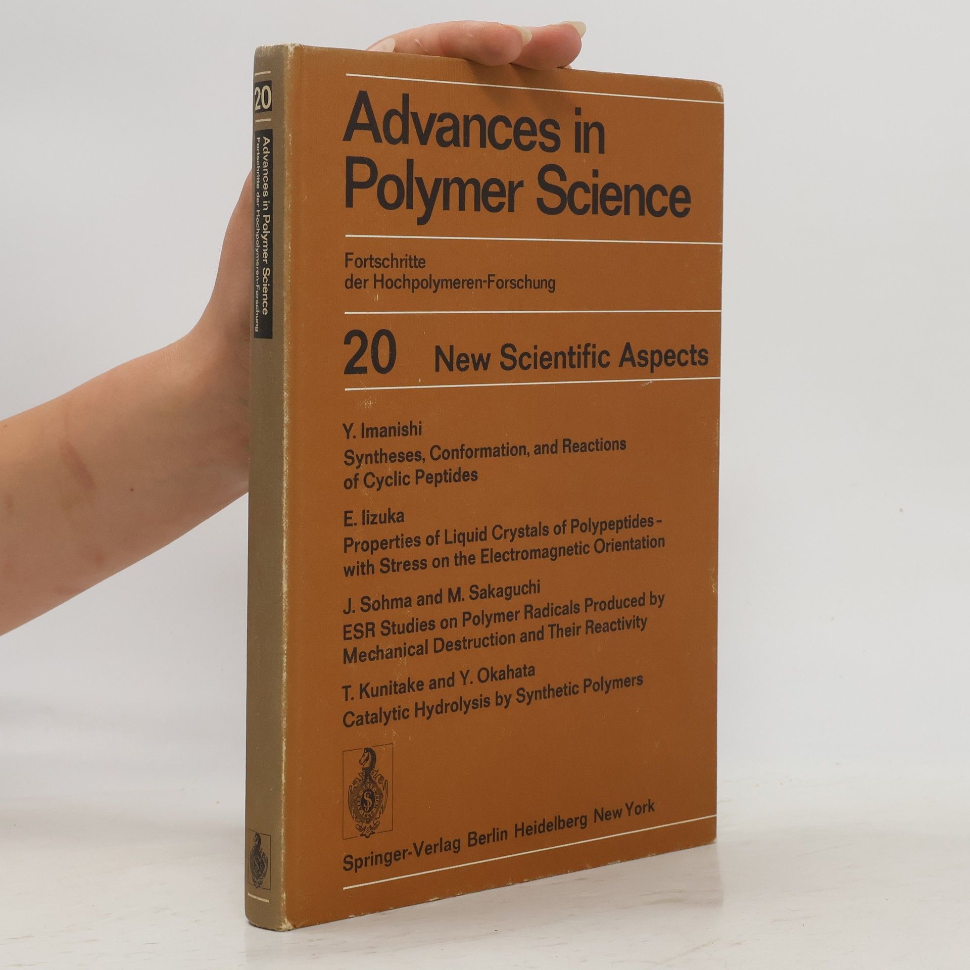 Ykio Imanshi Advances in Polymer Science 20