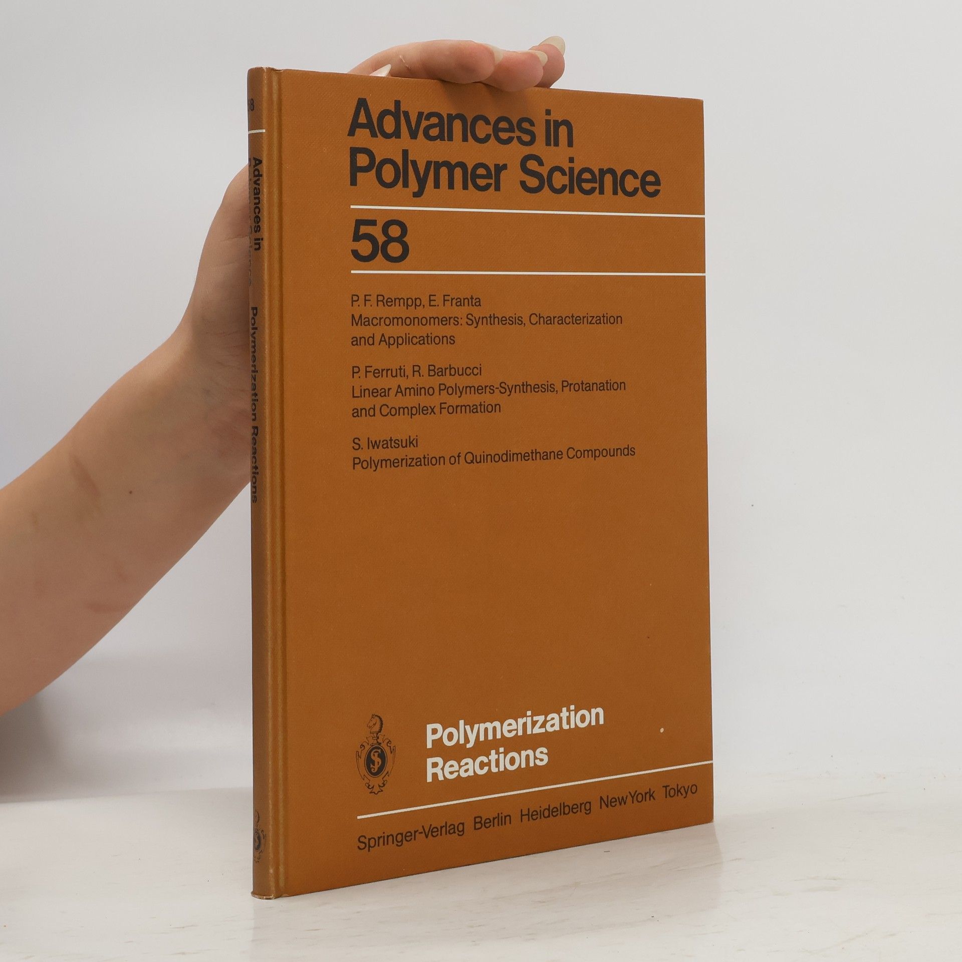 kolektiv Advances in Polymer Science 58. Polymerization reactions