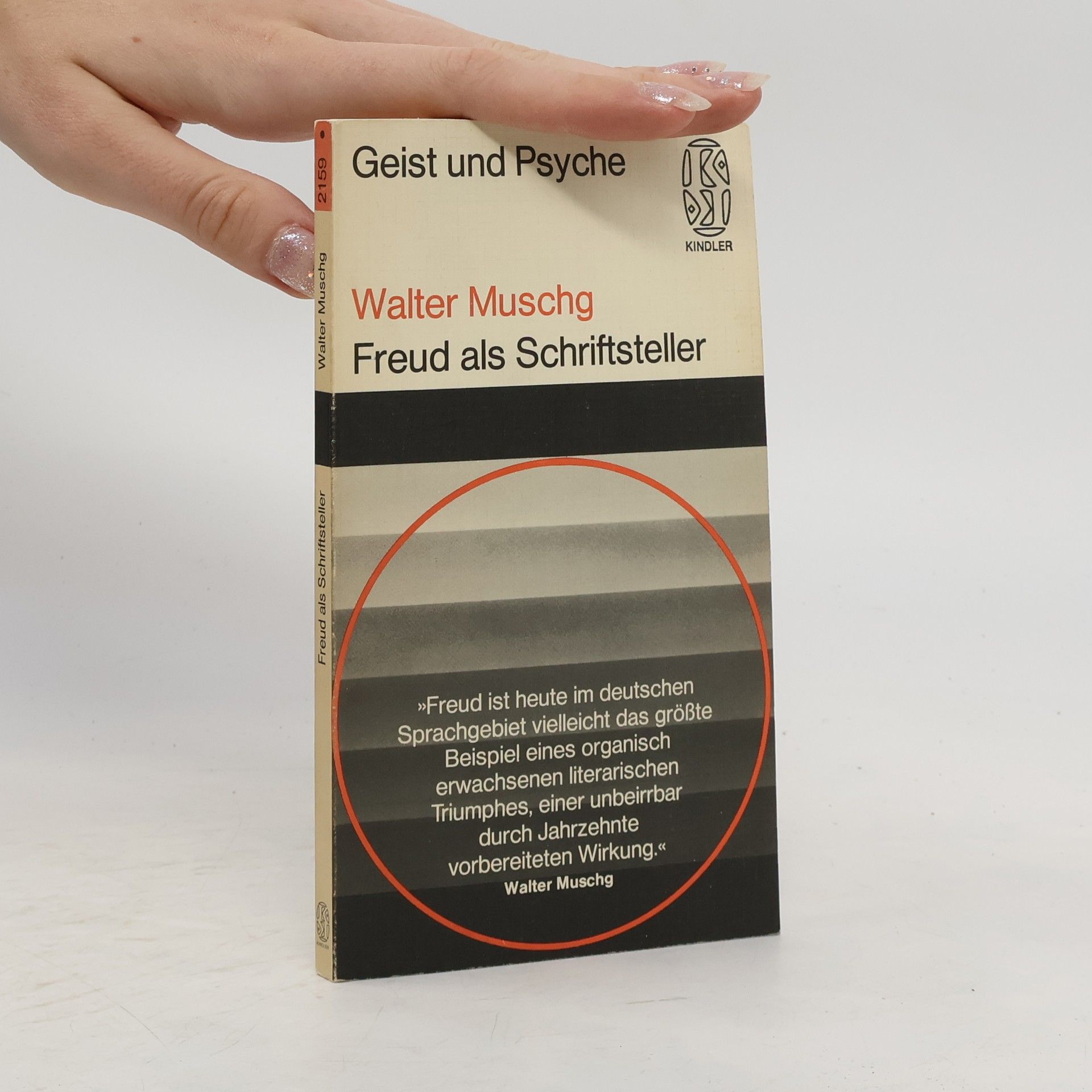 Walter Muschg Freud als Schriftsteller