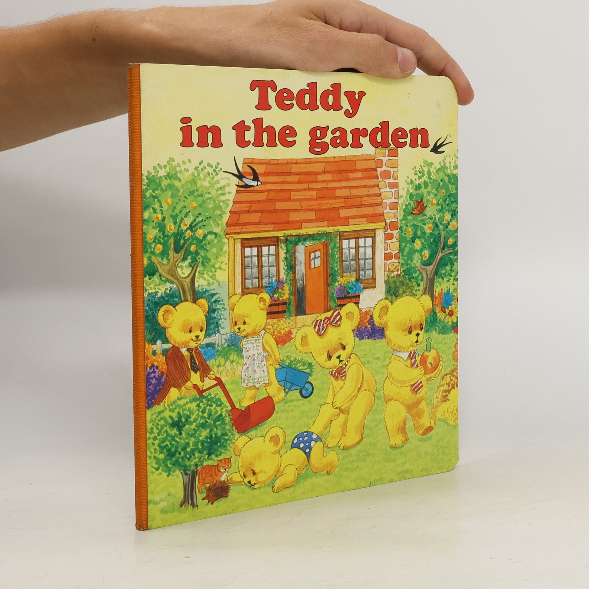 Maureen Spurgeon Teddy in the garden