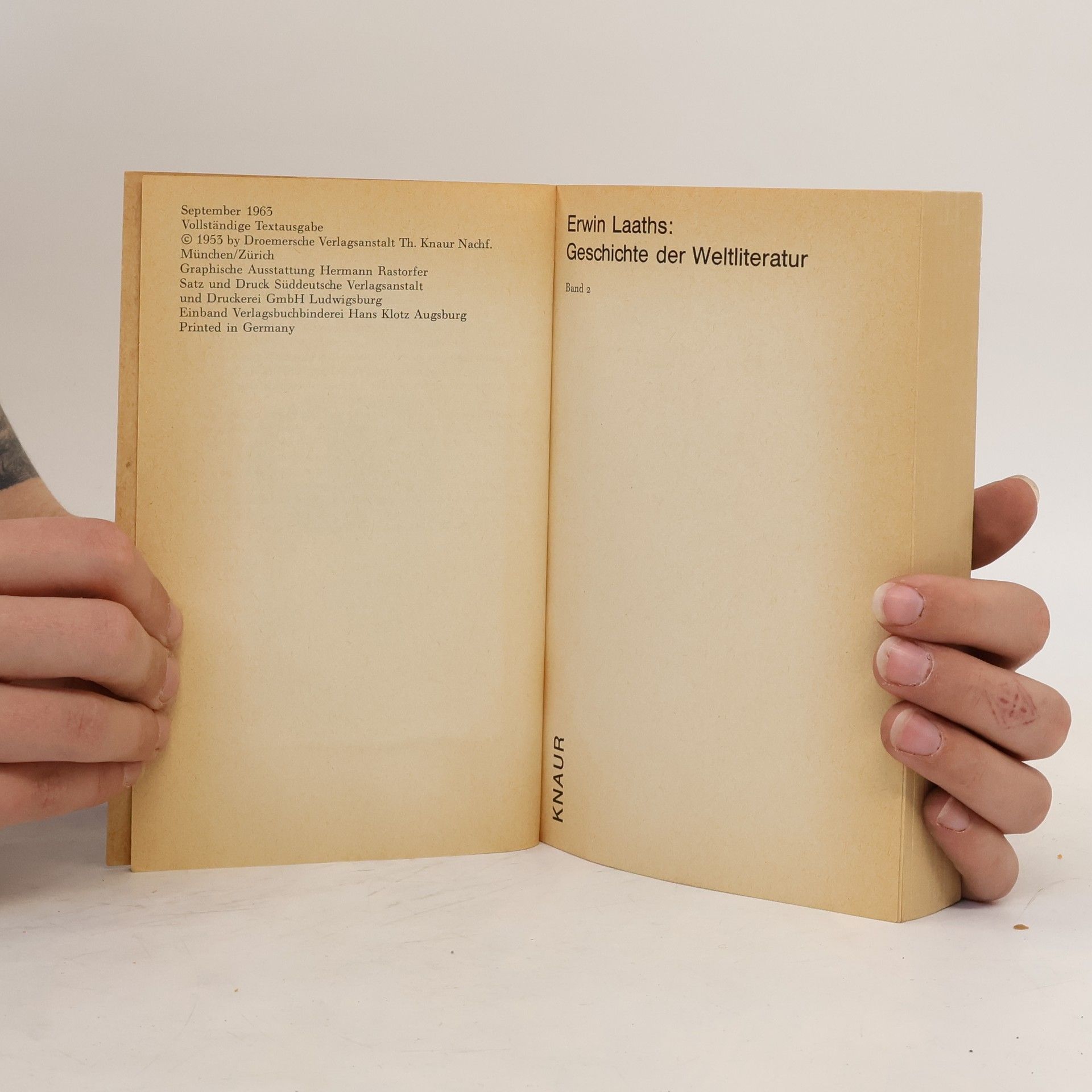 Erwin Laaths Geschichte der Weltliteratur II