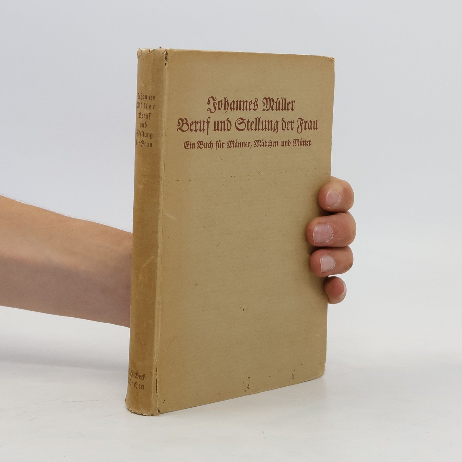 Johannes Müller Beruf und Stellung der Frau