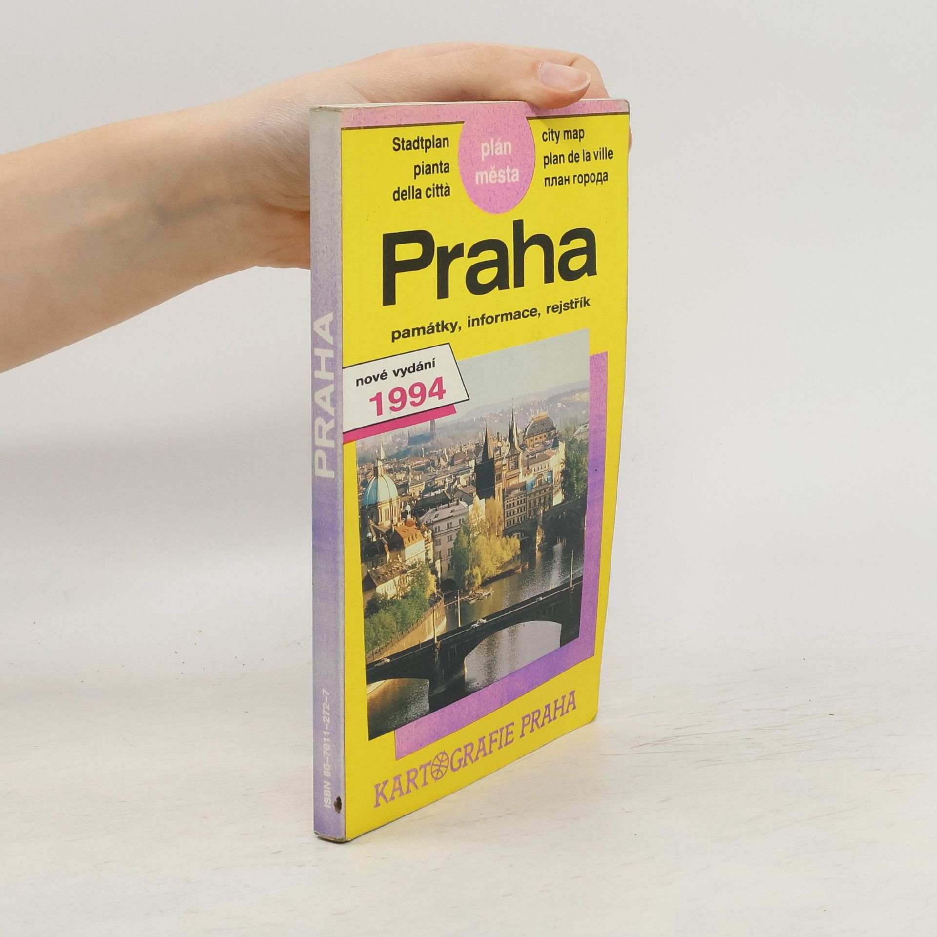 Jitka Chmelíková Praha památky, informace, rejstřík: Plán města: Nové vydání 1995