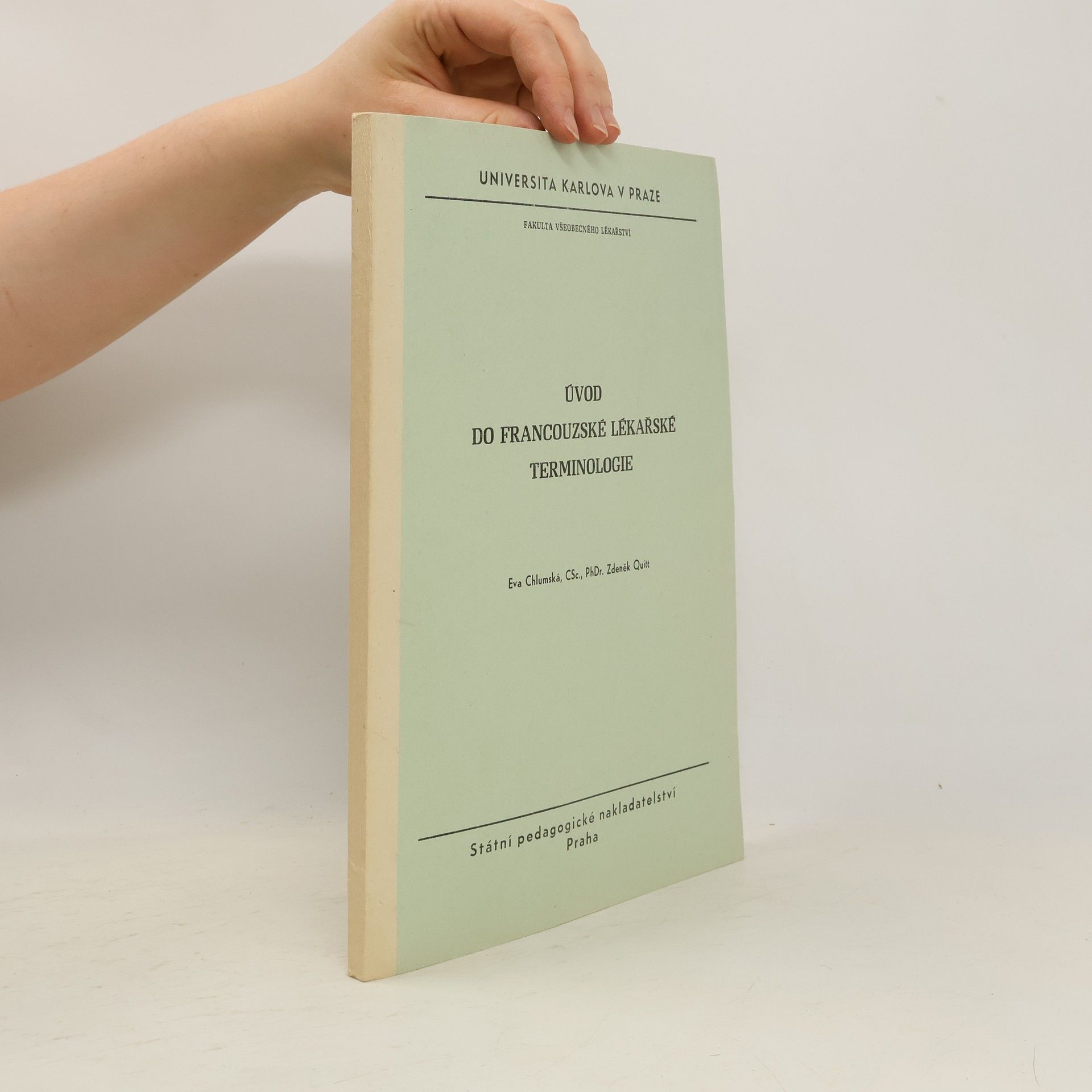 Eva Chlumská Úvod do francouzské lékařské terminologe