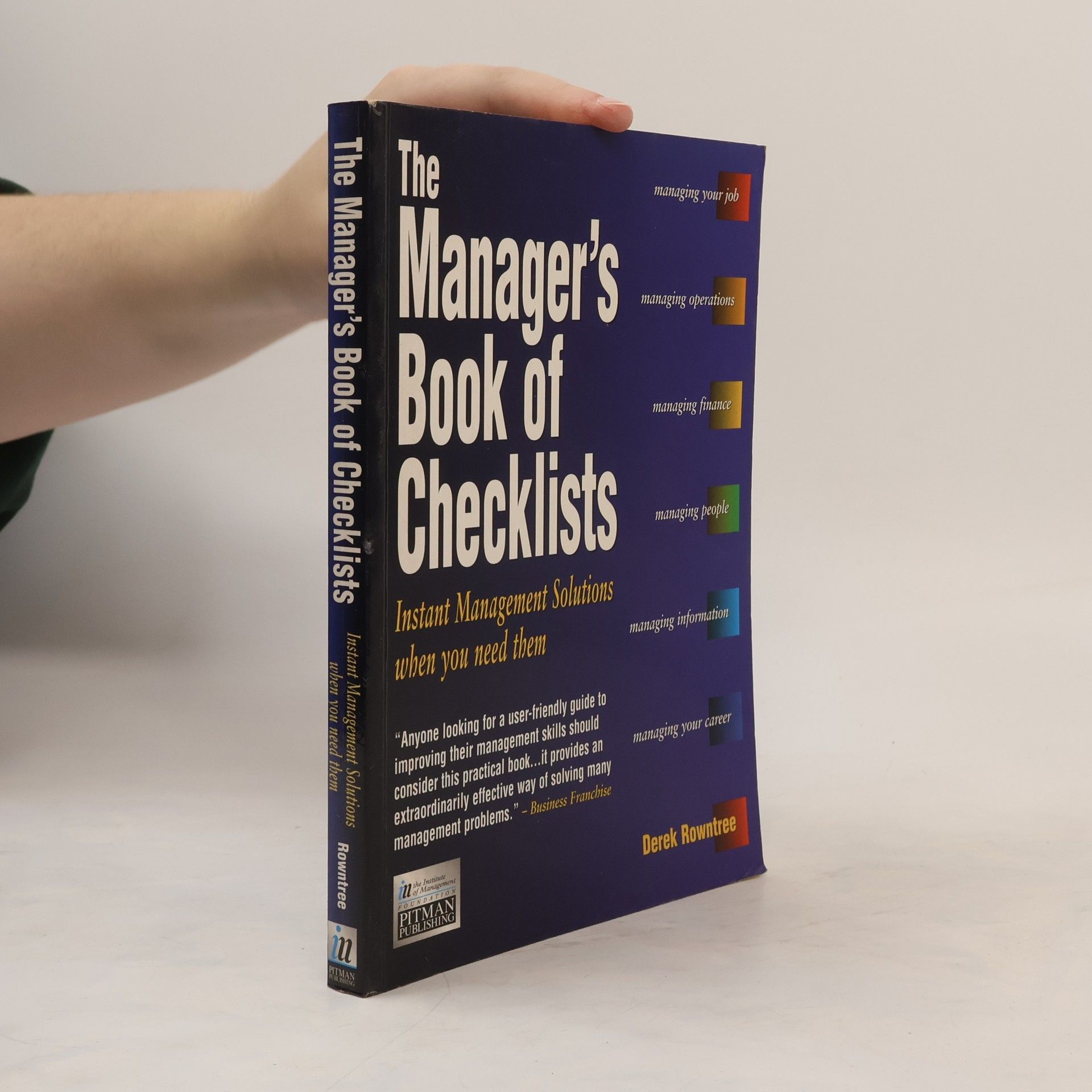 Derek Rowntree The Manager's Book of Checklists