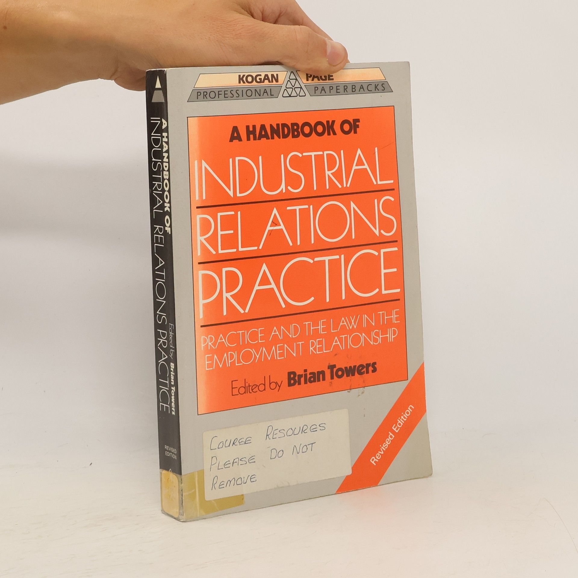 Brian Towers A Handbook of Industrial Relations Practice
