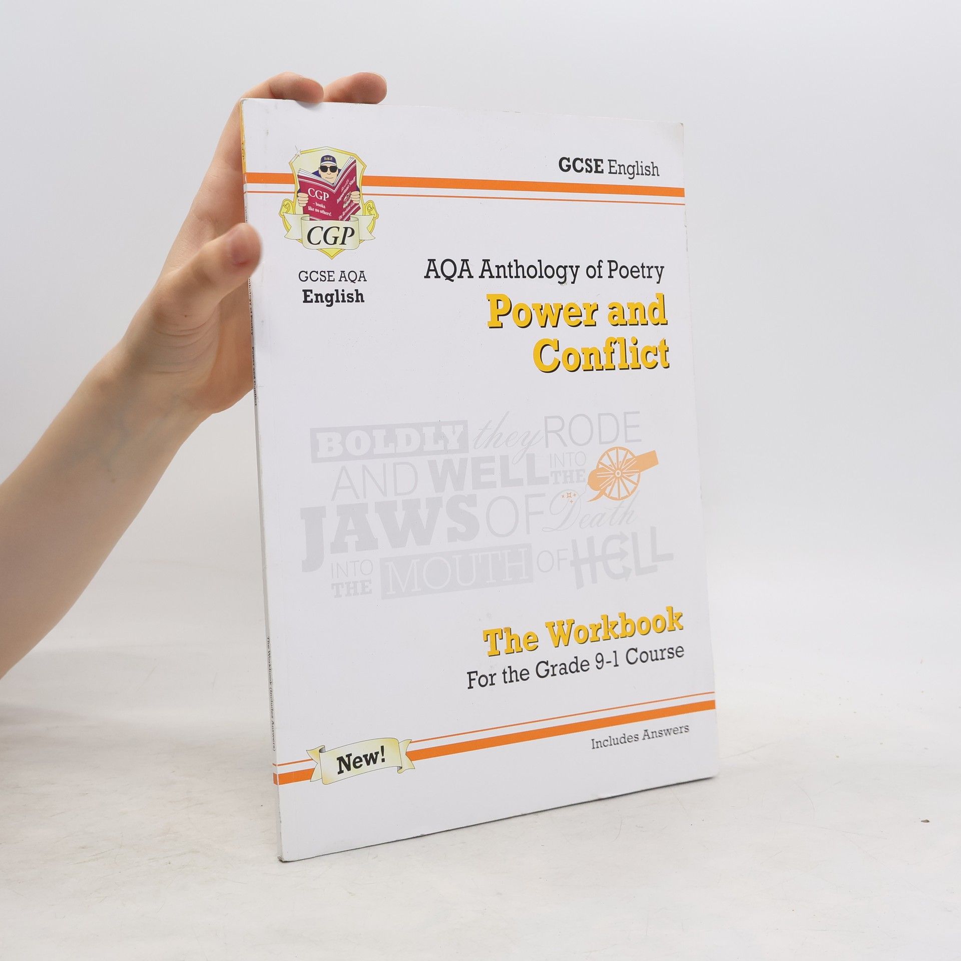 CGP Books New GCSE English Literature AQA Poetry Workbook: Power & Conflict Anthology (Includes Answers)