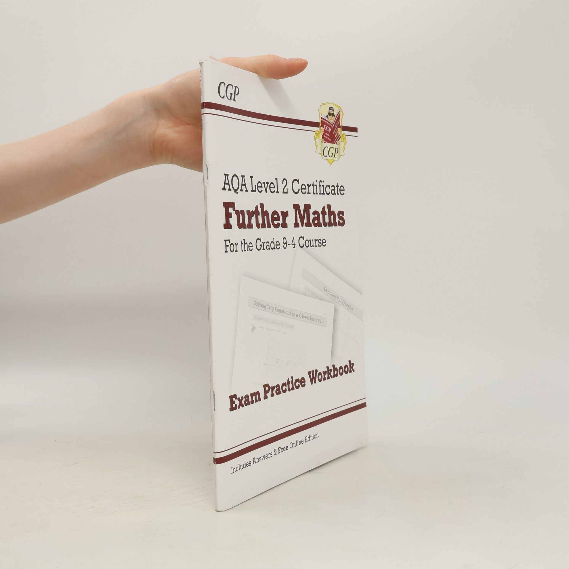 CGP Books New Grade 9-4 AQA Level 2 Certificate: Further Maths - Exam Practice Workbook (with Ans & Online Ed)