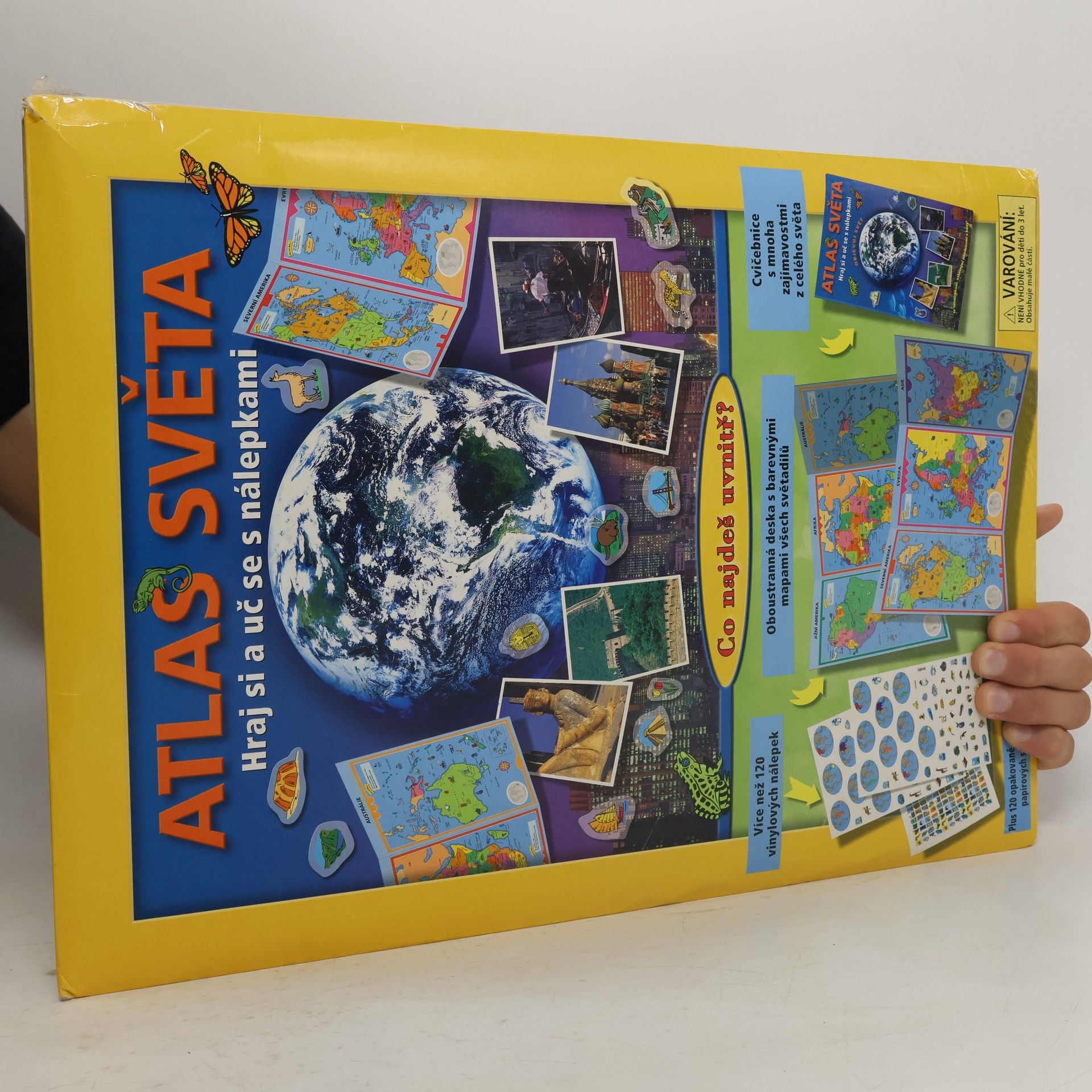 Lorna Mulligan Atlas světa : hraj si a uč se s nálepkami : objevuj svět