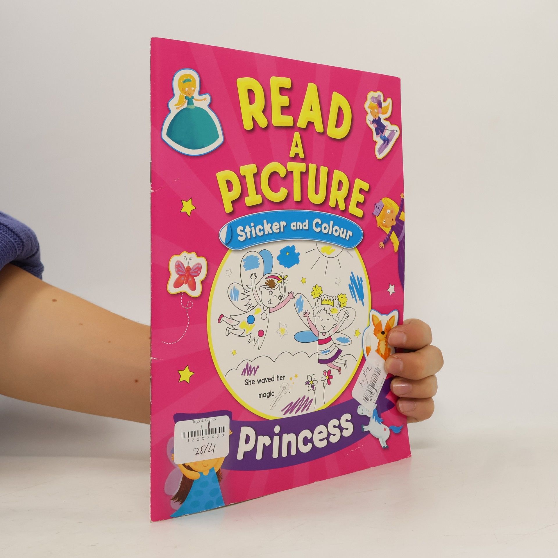 kolektiv Read A Picture Sticker and Color: Princess