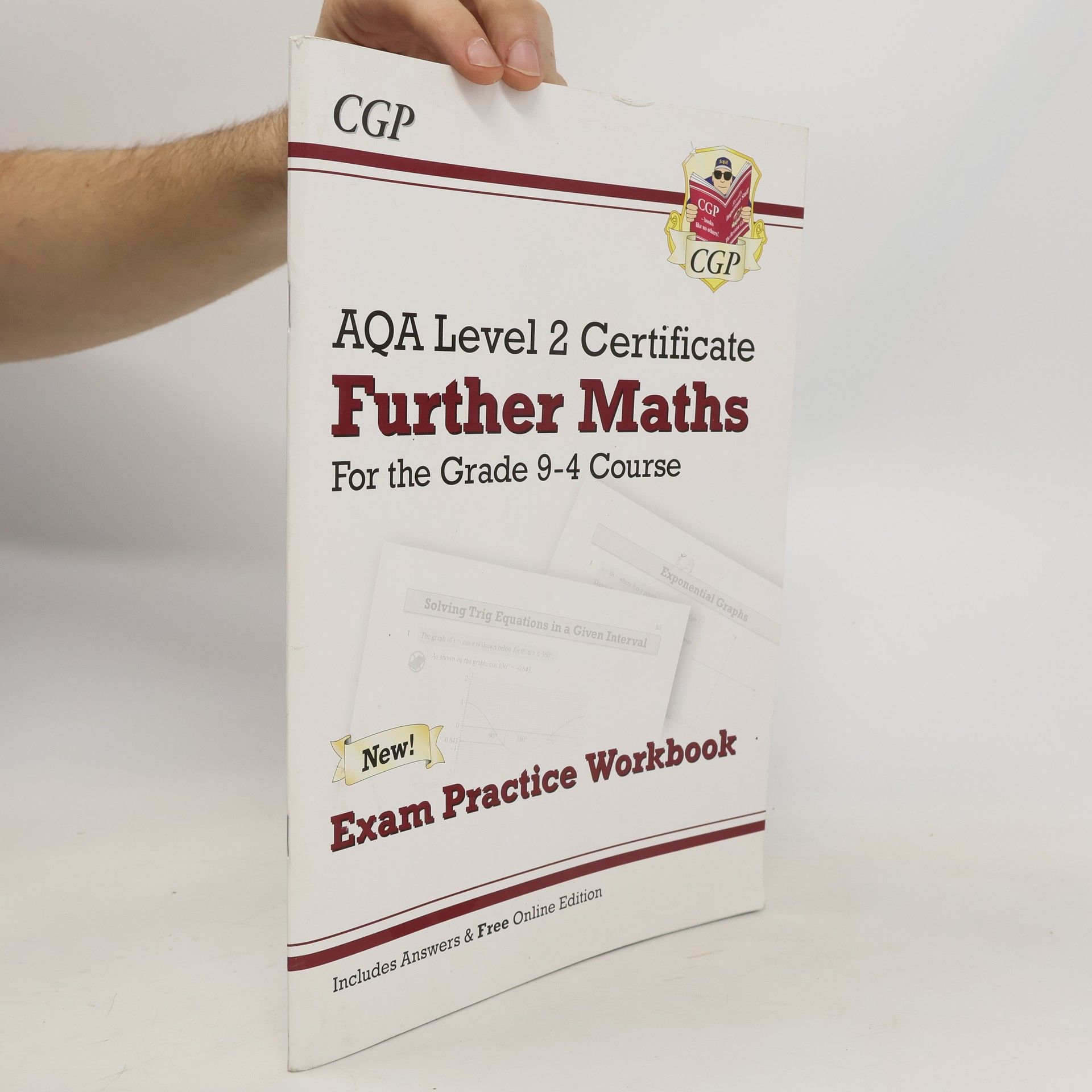 CGP Books New Grade 9-4 AQA Level 2 Certificate: Further Maths - Exam Practice Workbook (with Ans & Online Ed)