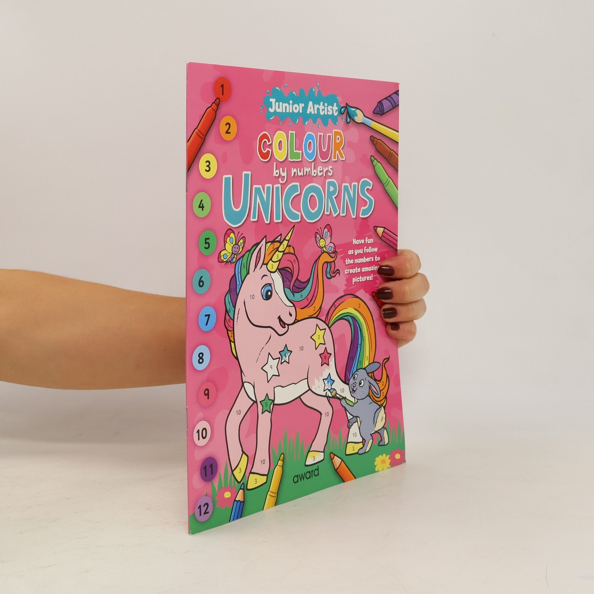 Award Publications Ltd Junior Artist Colour By Numbers: Unicorns