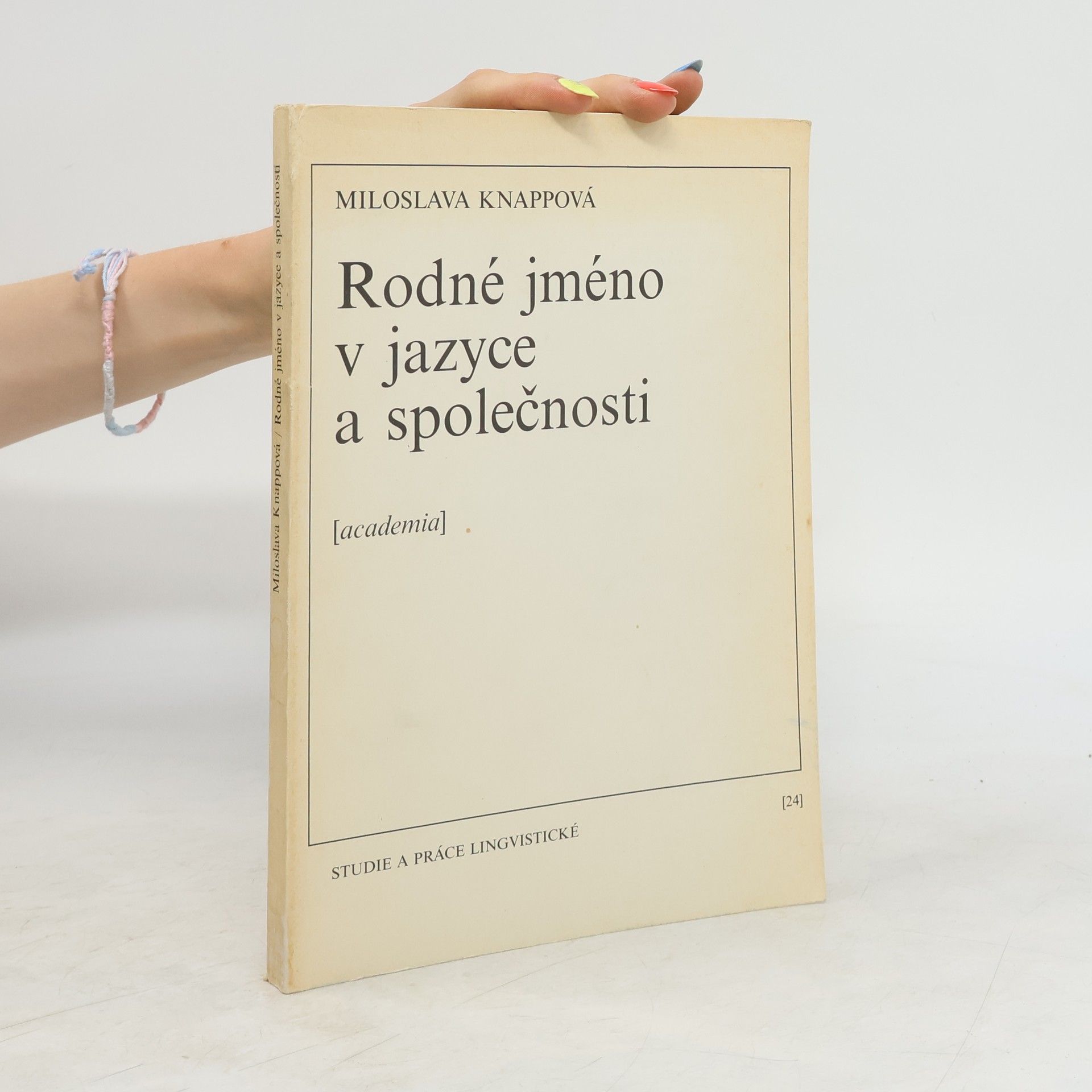 Miloslava Knappová Rodné jméno v jazyce a společnosti