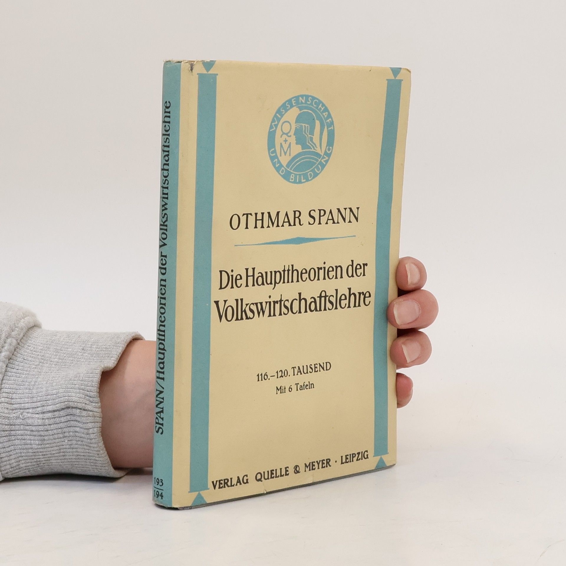 Othmar Spann Die Haupttheorien der Volkswirtschaftslehre