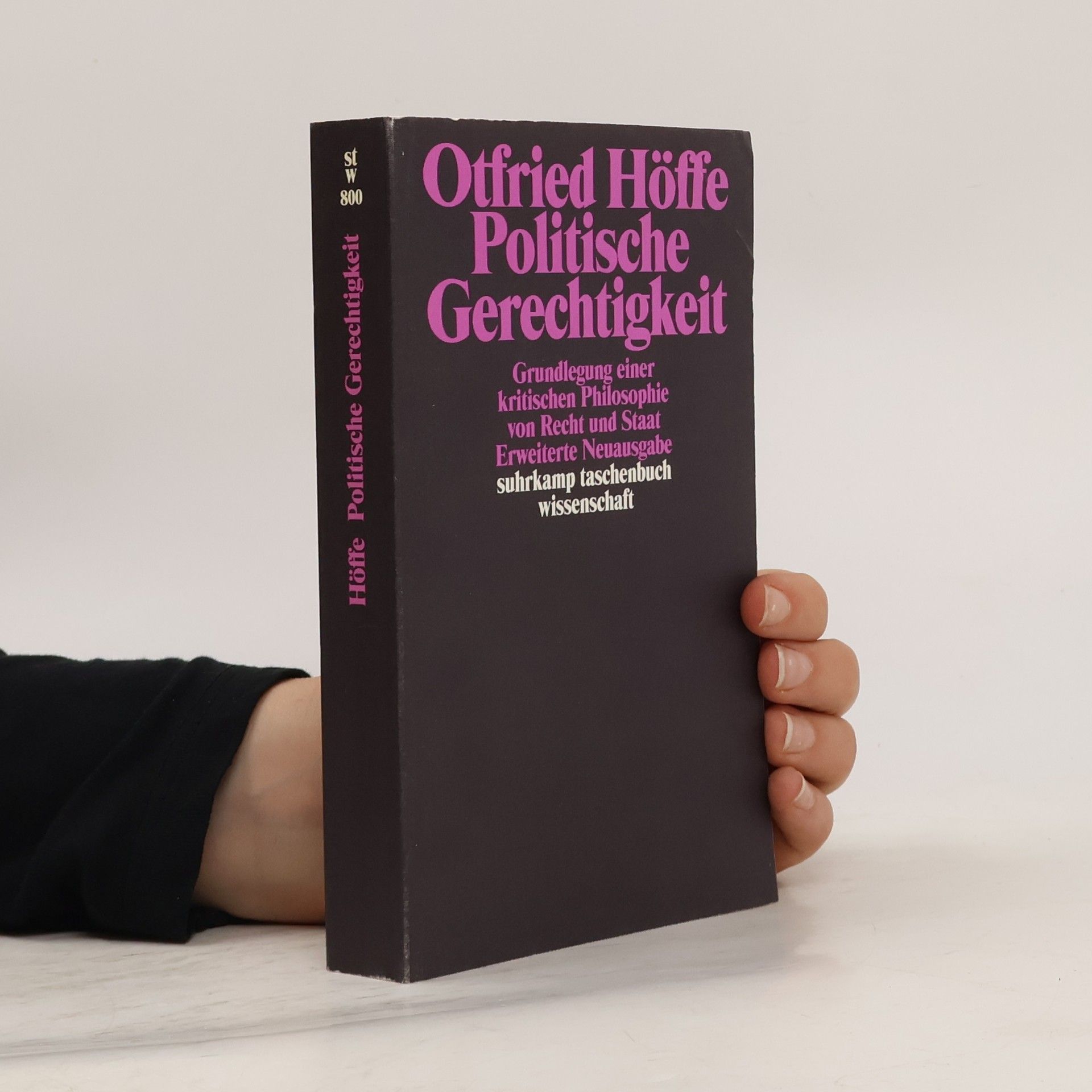 Otfried Höffe Politische Gerechtigkeit