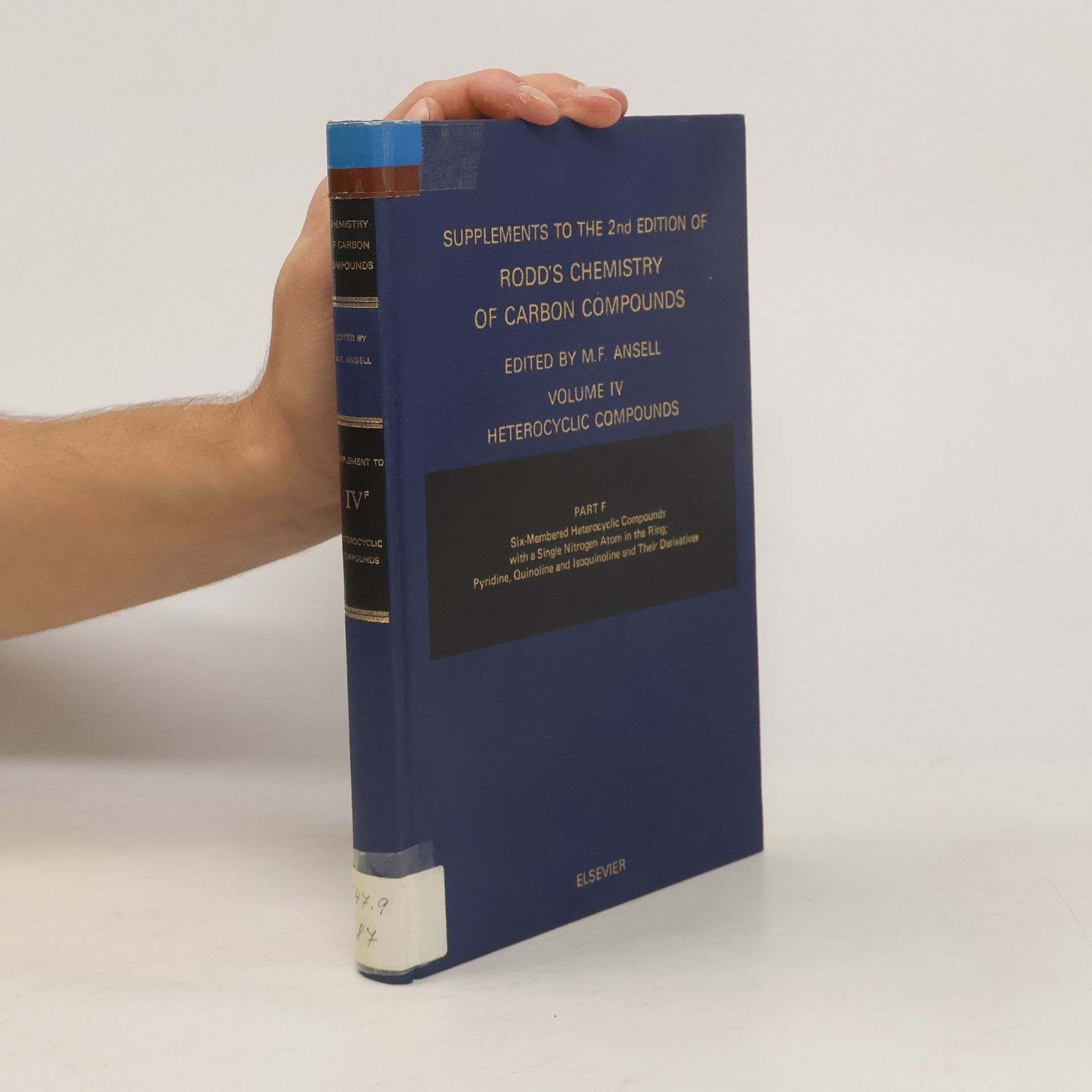Martin F. Ansell Rood's Chemistry of Carbon Compounds Vol. IV