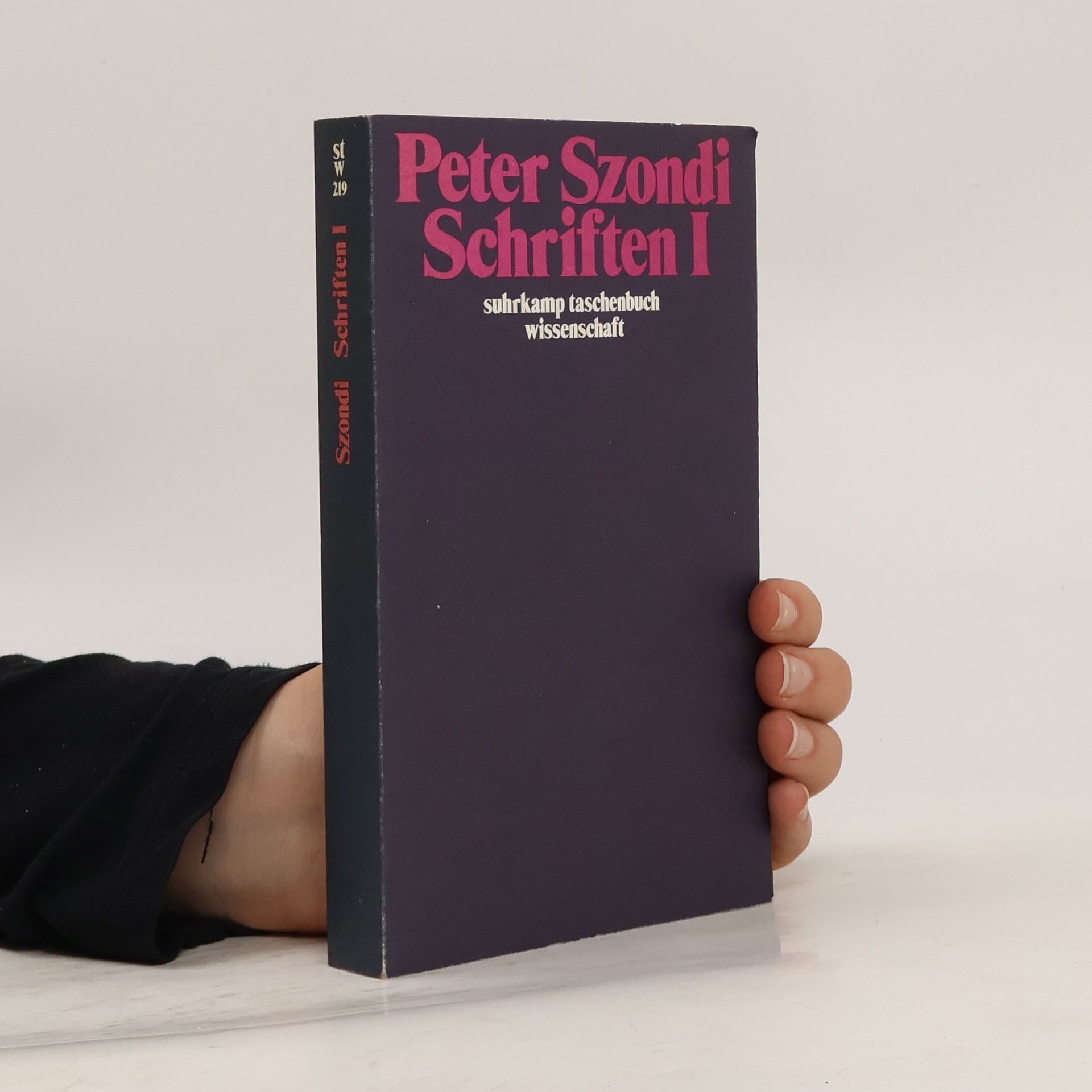 Peter Szondi Schriften I