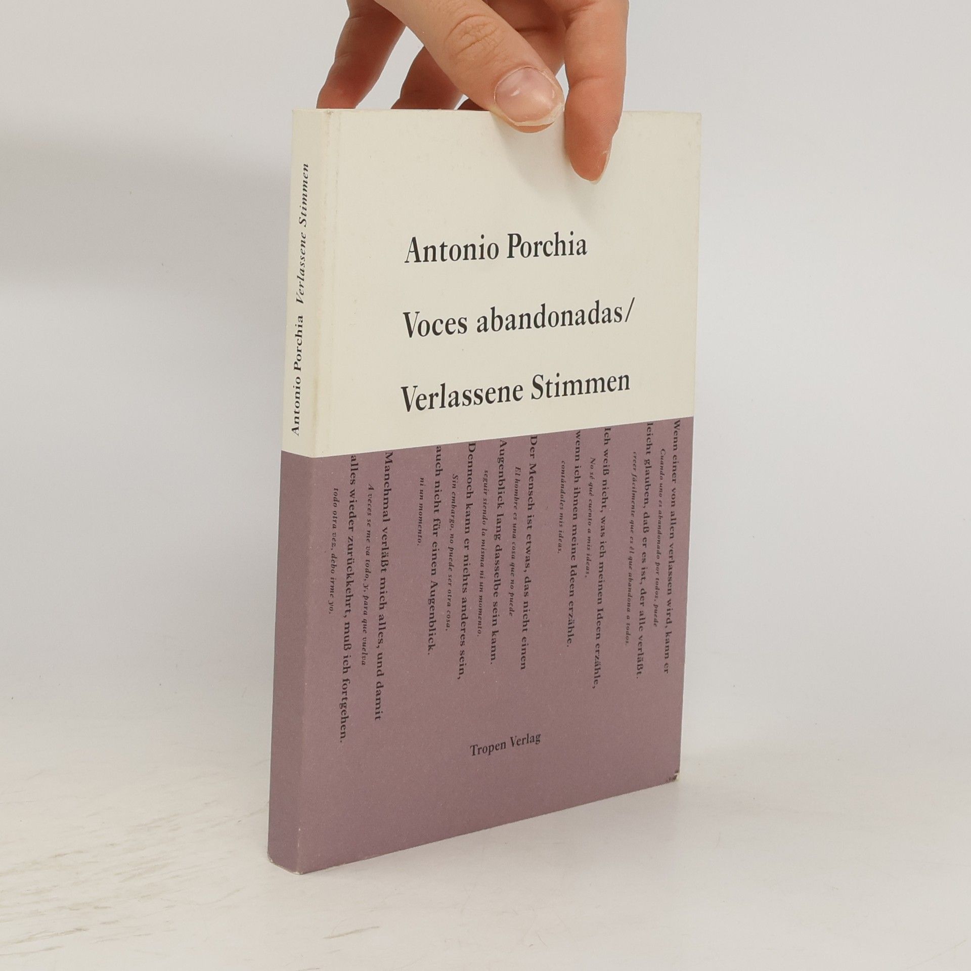 Antonio Porchia Verlassene Stimmen