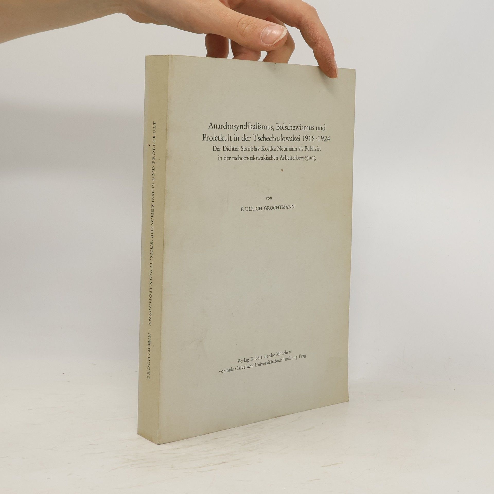 Ulrich Grochtmann Anarchosyndikalismus, Bolschewismus und Proletkult in der Tschechoslowakei 1918-1924