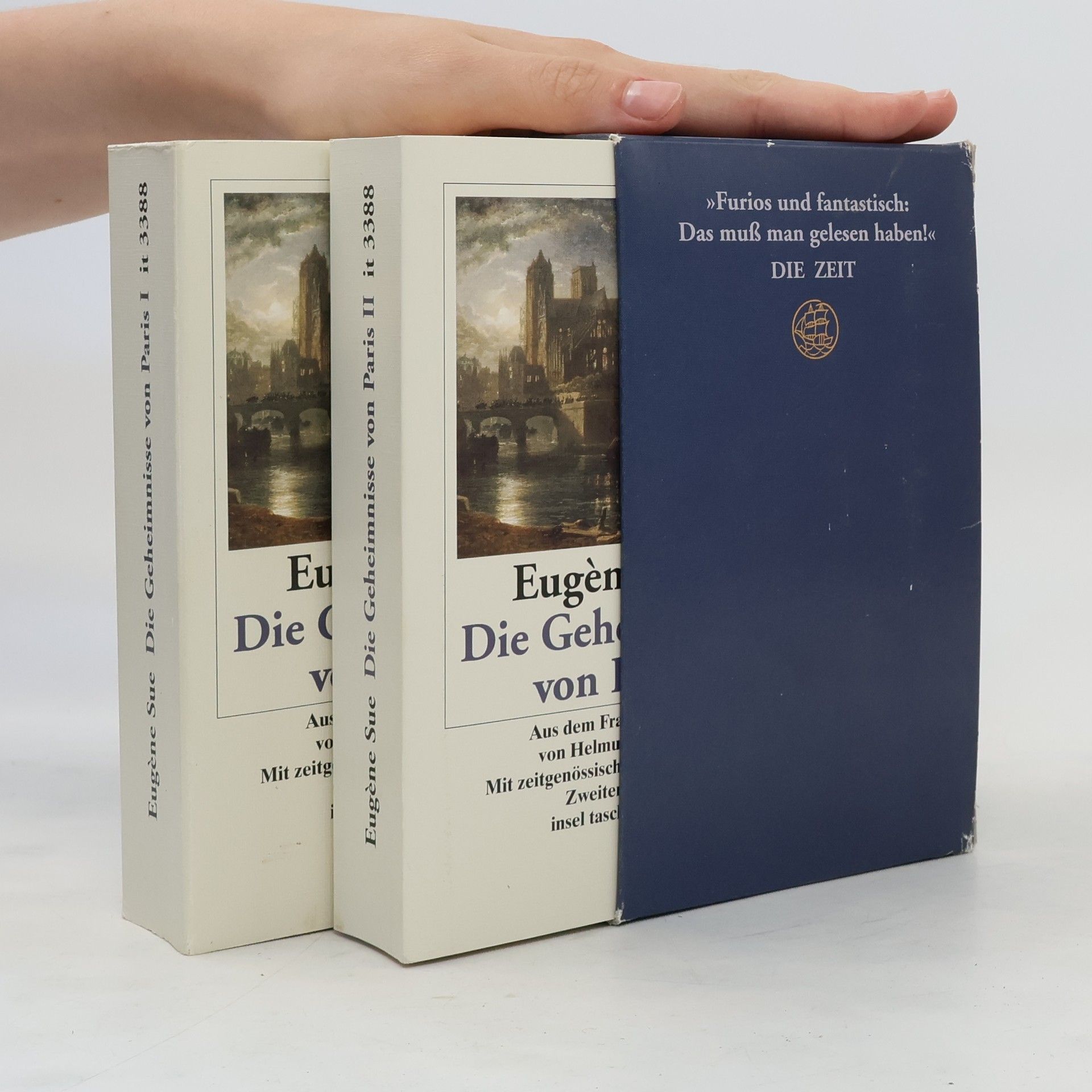 Eugène Sue Die Geheimnisse von Paris. Vollständige Ausgabe. Zwei Bände in Kassette