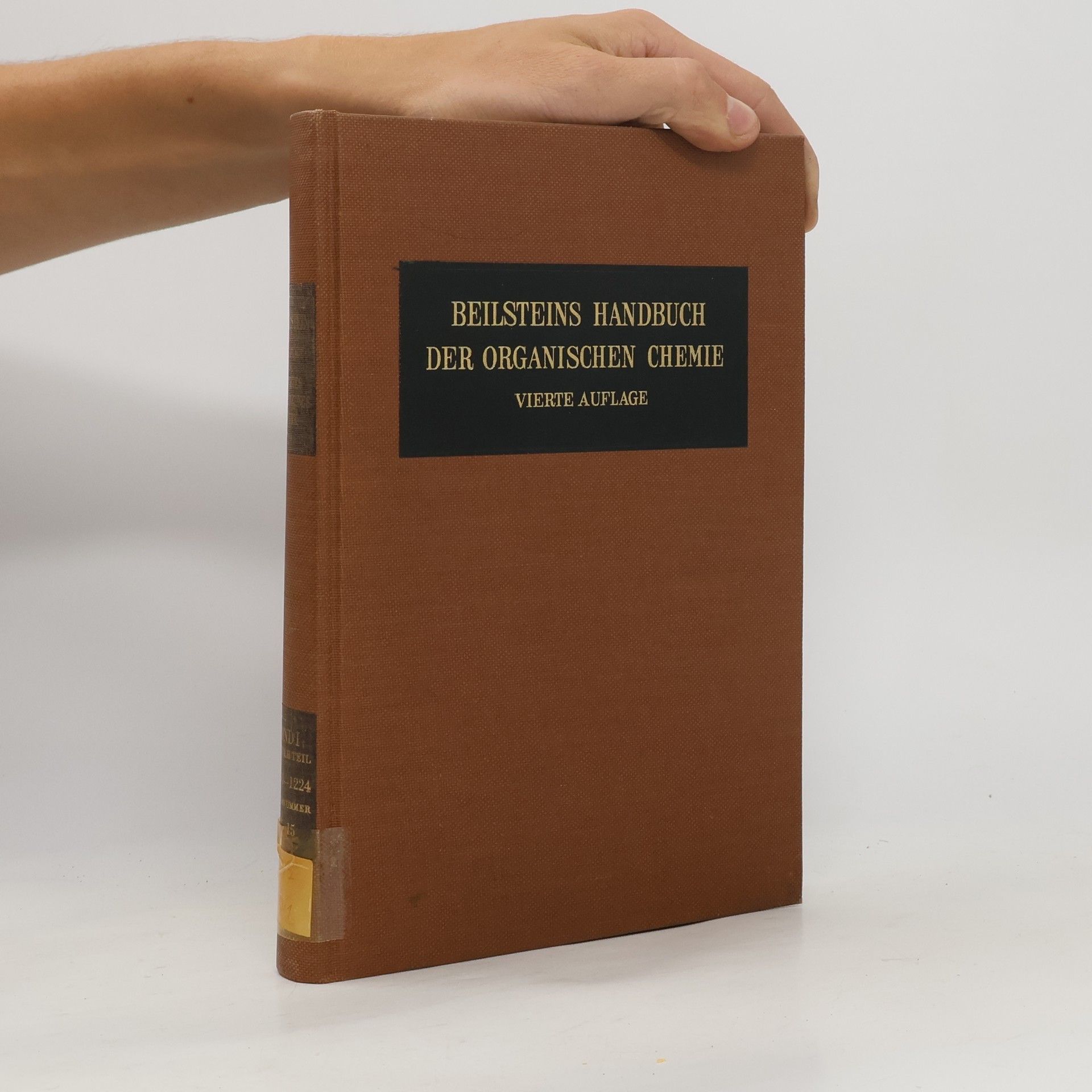 Autorenkollektiv Beilsteins Handbuch der organischen Chemie. Erster Band