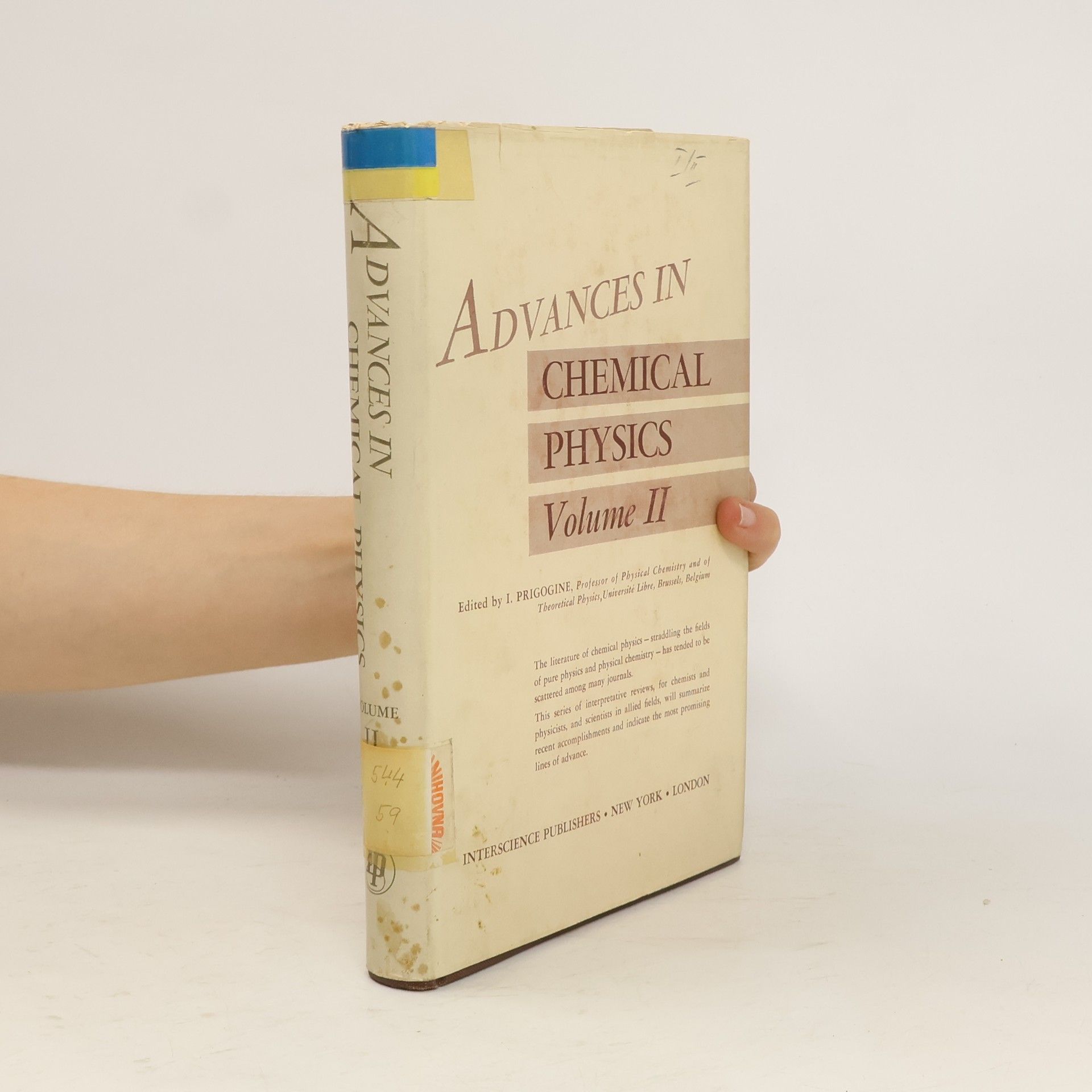Ilya Prigogine Advances in Chemical Physics Volume II