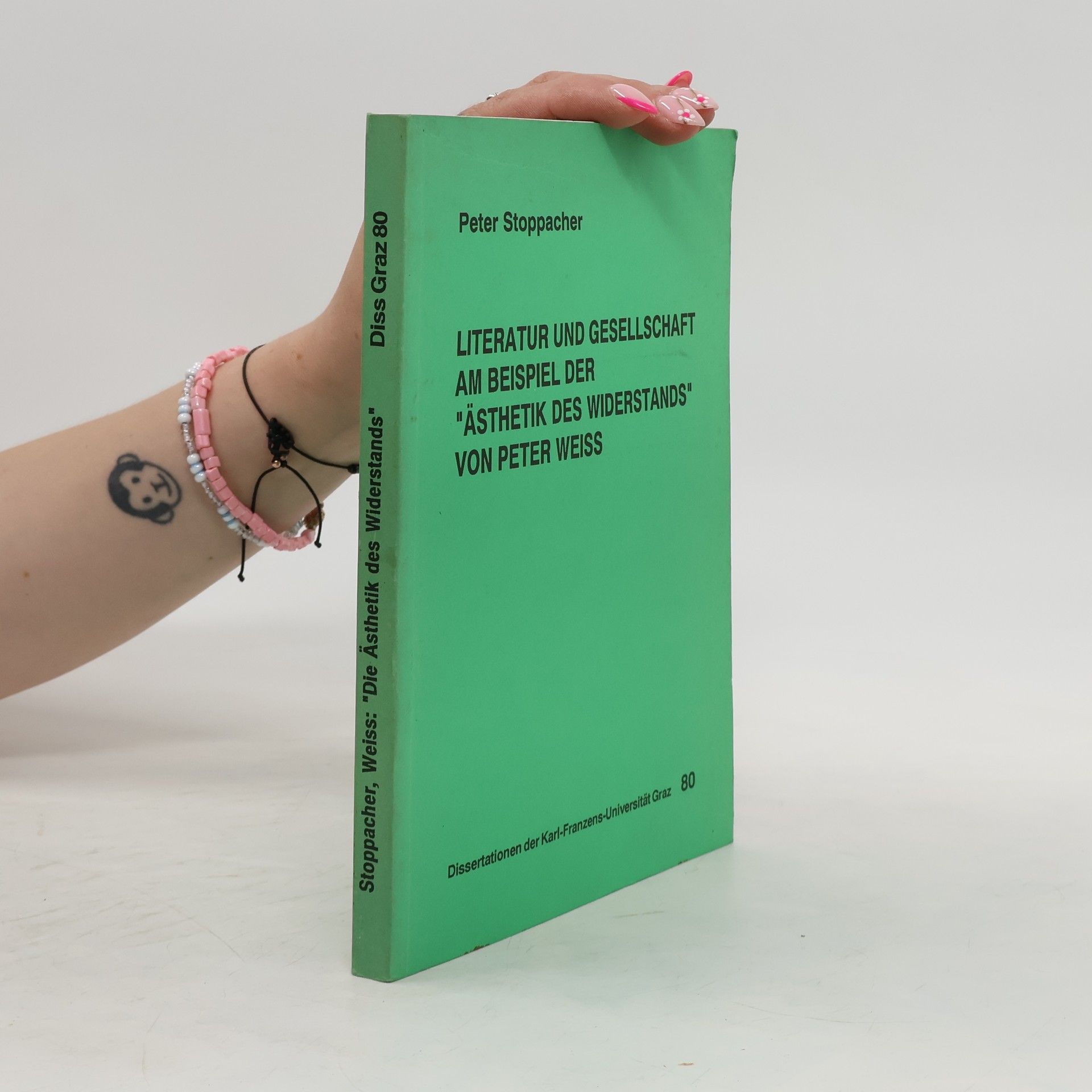 Peter Stoppacher Literatur und Gesellschaft am Beispiel der "Ästhetik des Widerstands" von Peter Weiss
