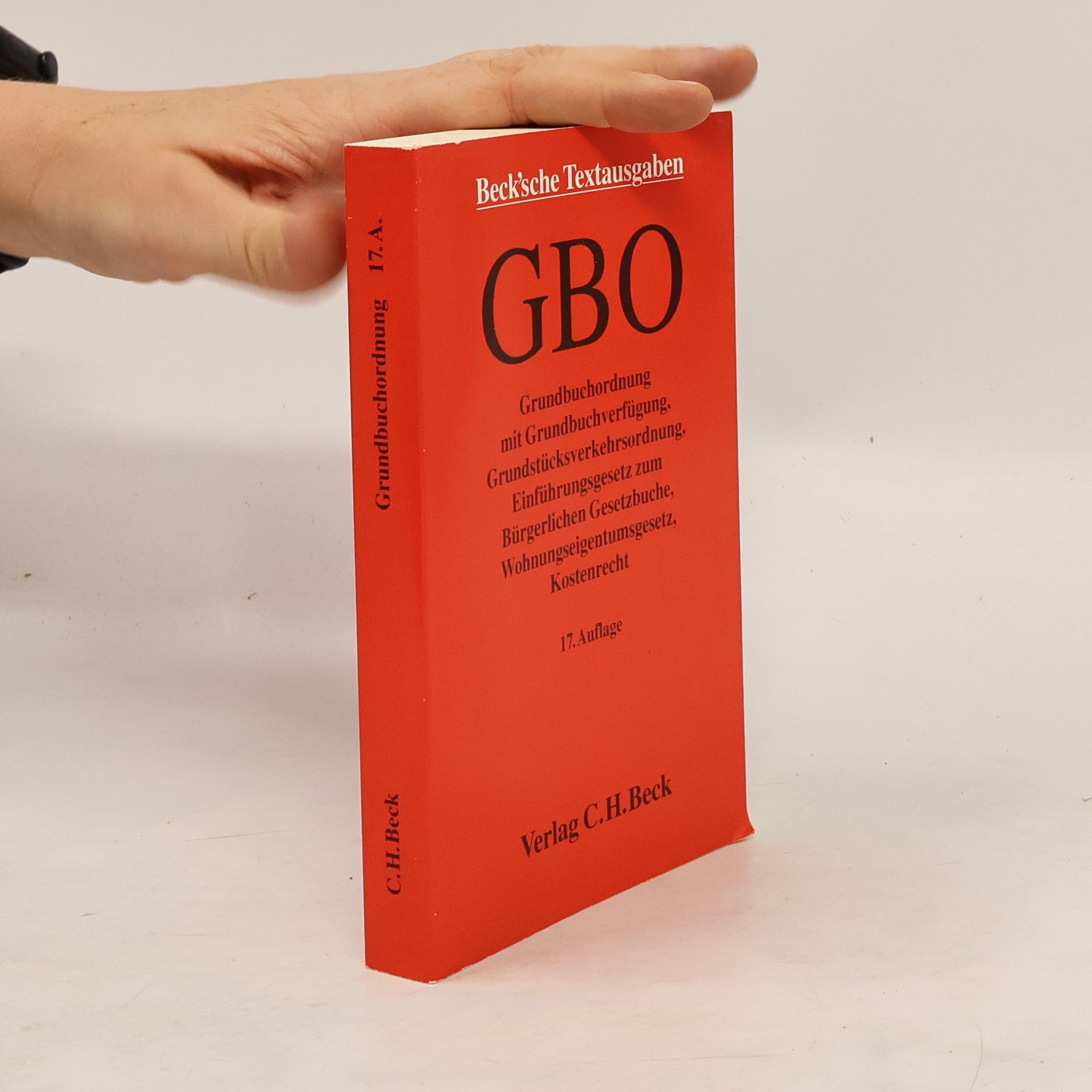 Collectif d'auteurs Grundbuchordnung
