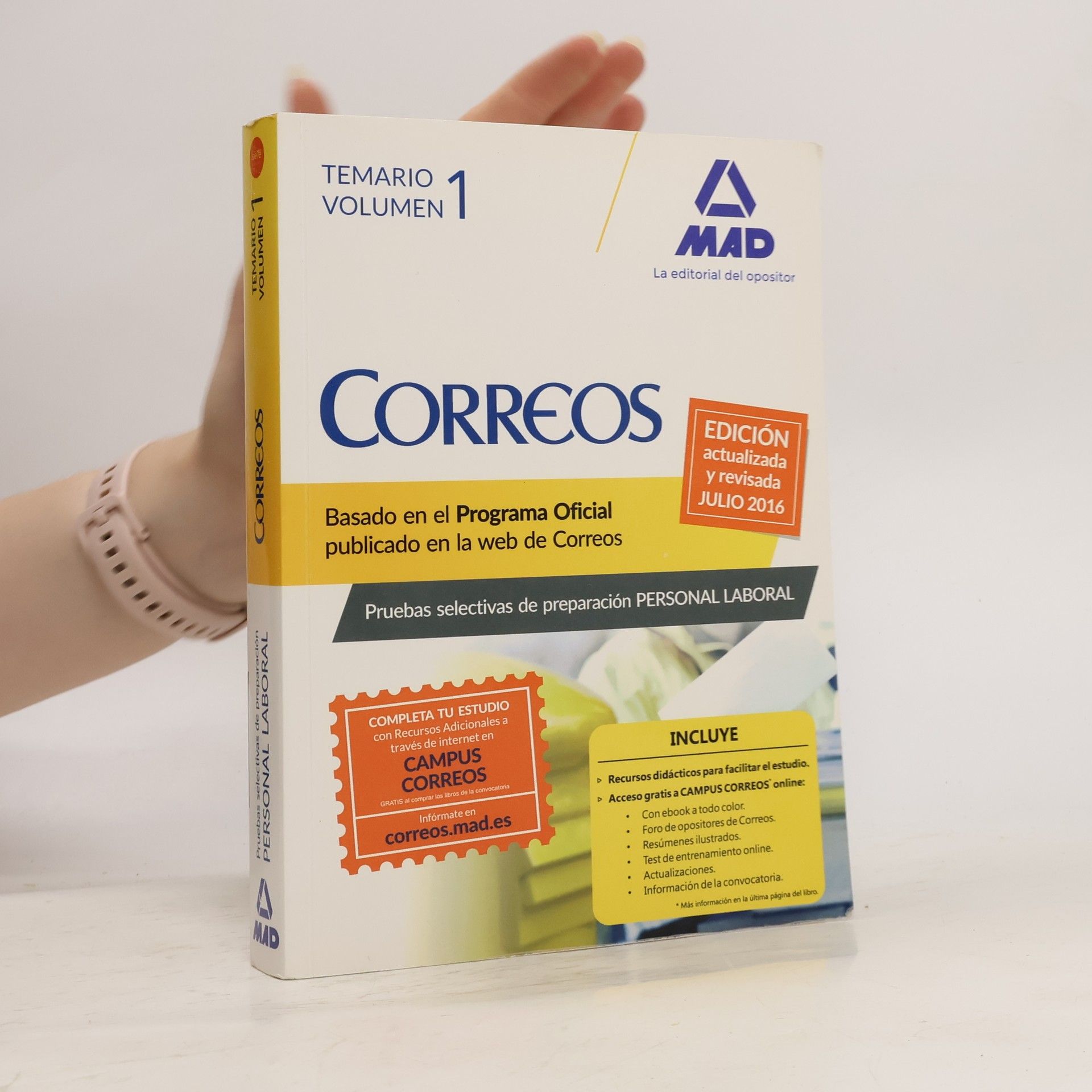 Collectif d'auteurs Correos. Temario, volumen I