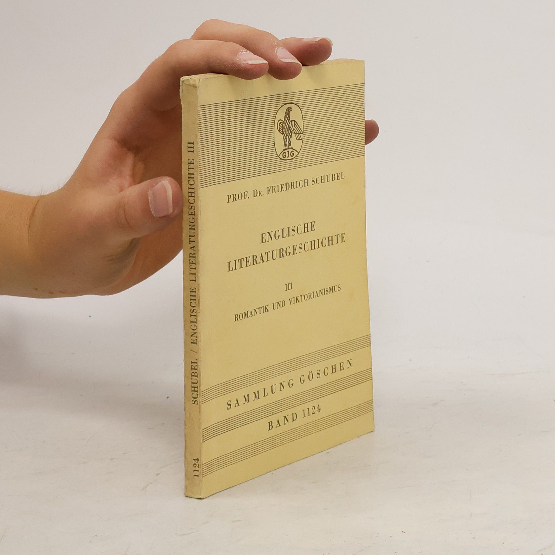 Friedrich Schubel Englische Literaturgeschichte III