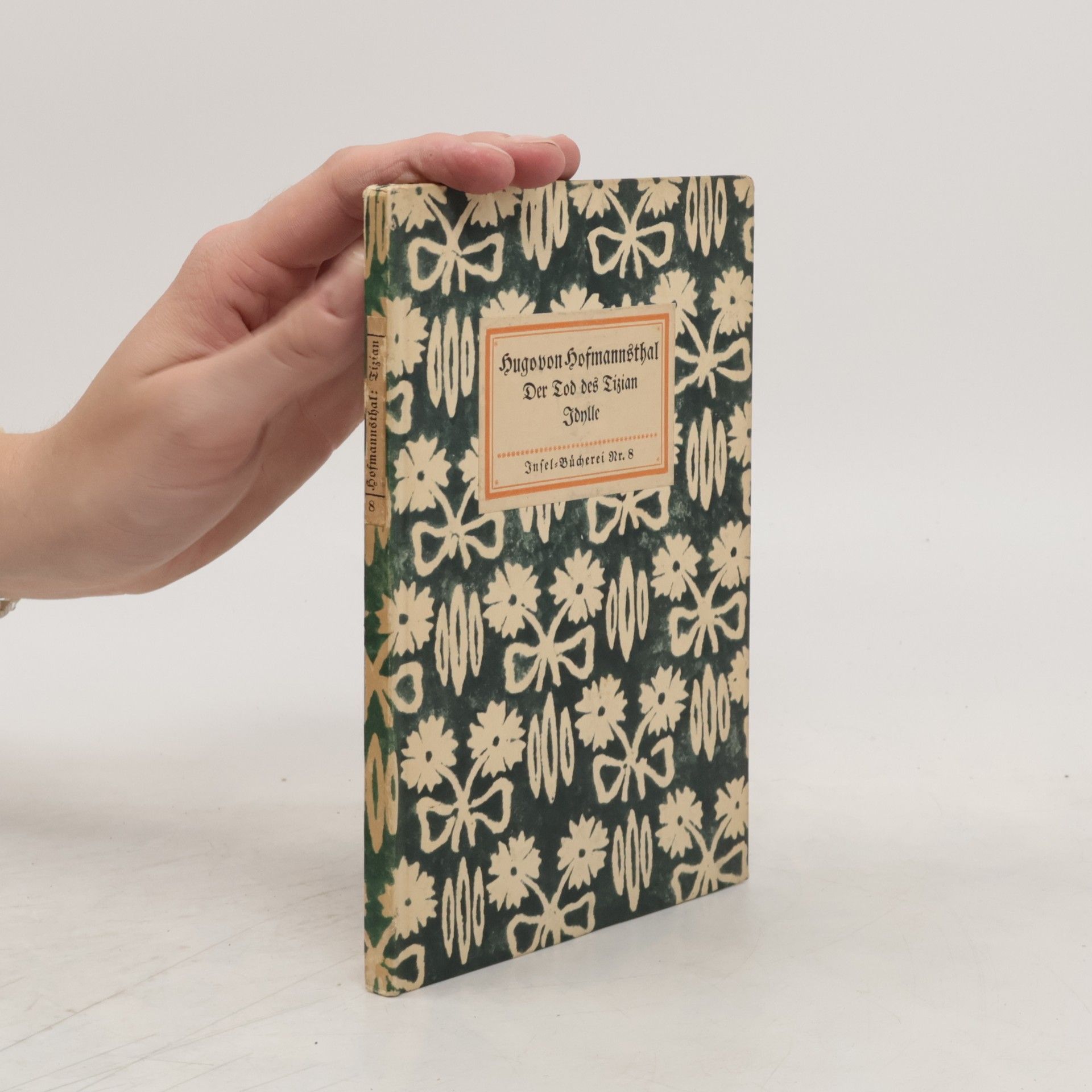 Hugo von Hofmannsthal Der Tod des Tizian Idylle