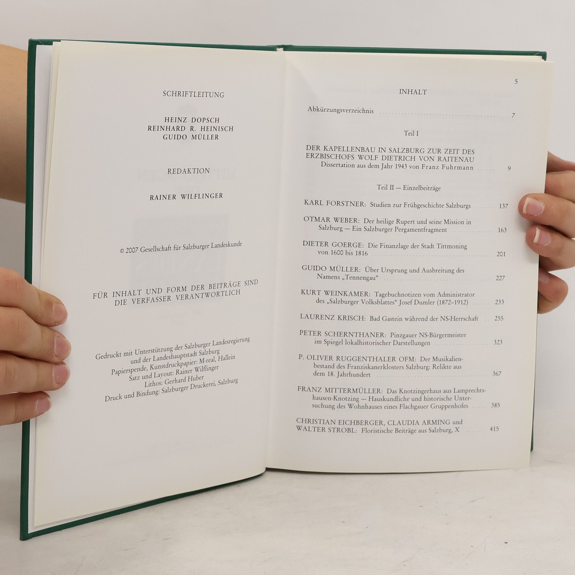 Autores varios Mitteilungen der Gesellschaft für Salzburger Landeskunde 2008