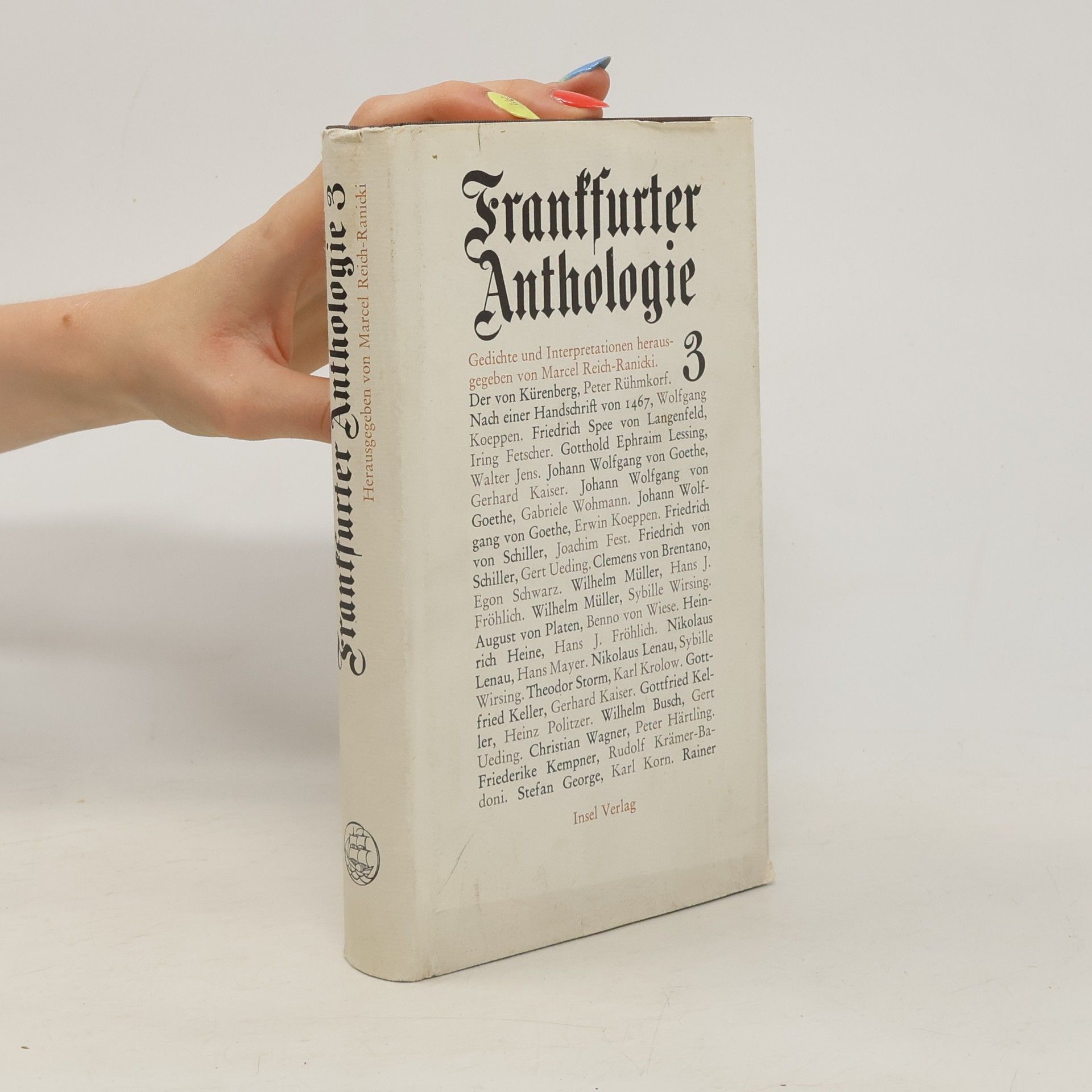 Marcel Reich-Ranicki Frankfurter Anthologie 3