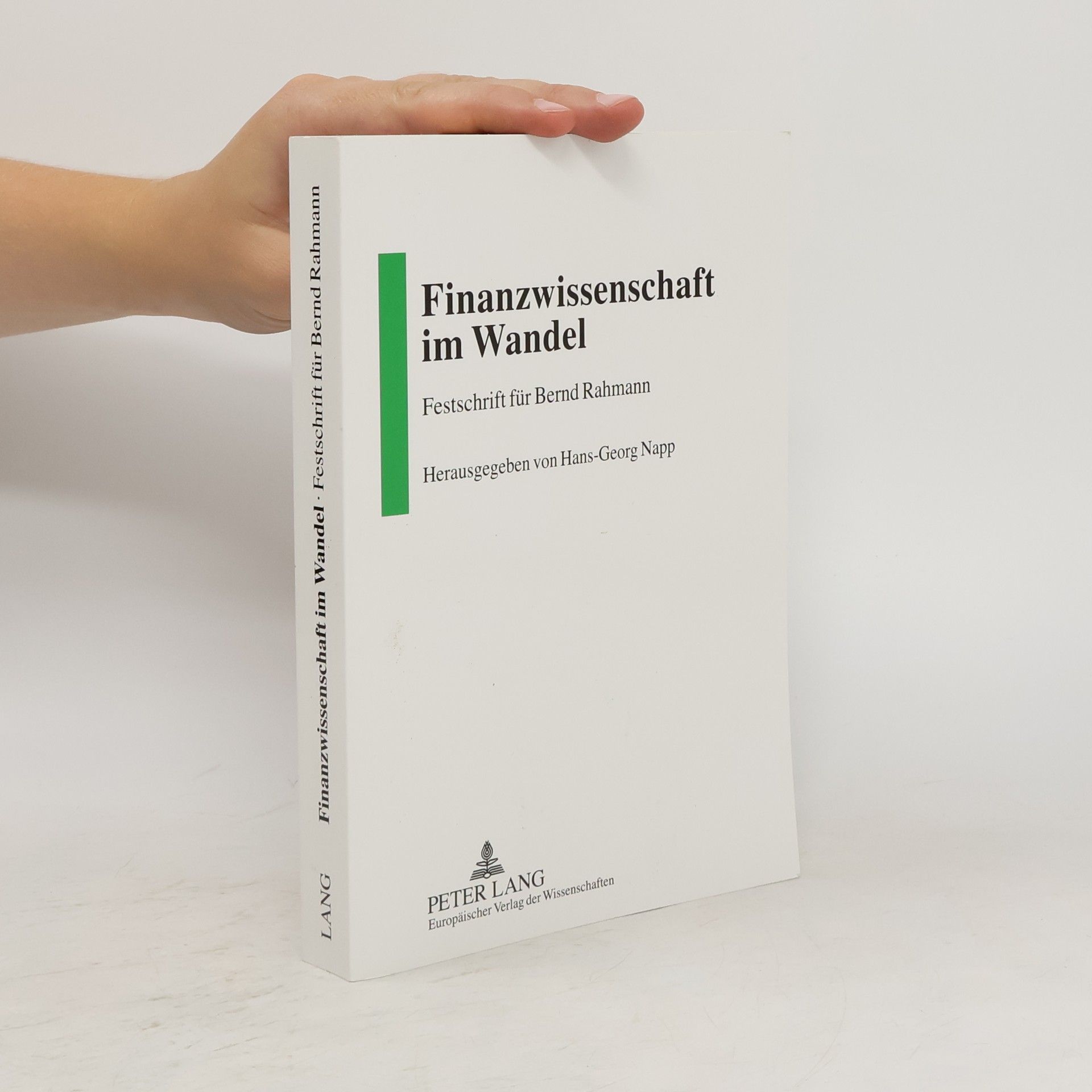 Hans-Georg Napp Finanzwissenschaft im Wandel