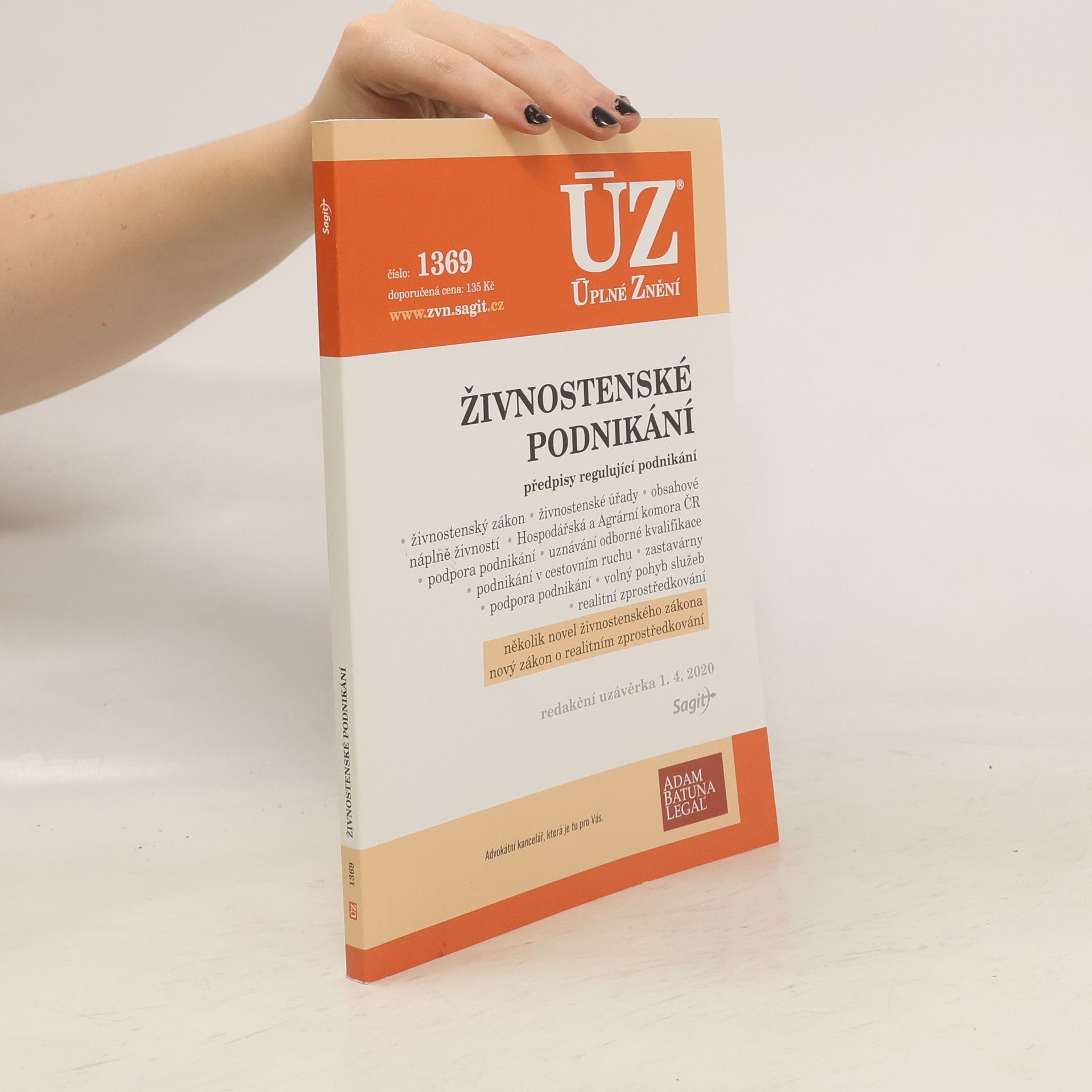 Autorenkollektiv Živnostenské podnikání [ÚZ 2020 č. 1369] : předpisy regulující podnikání