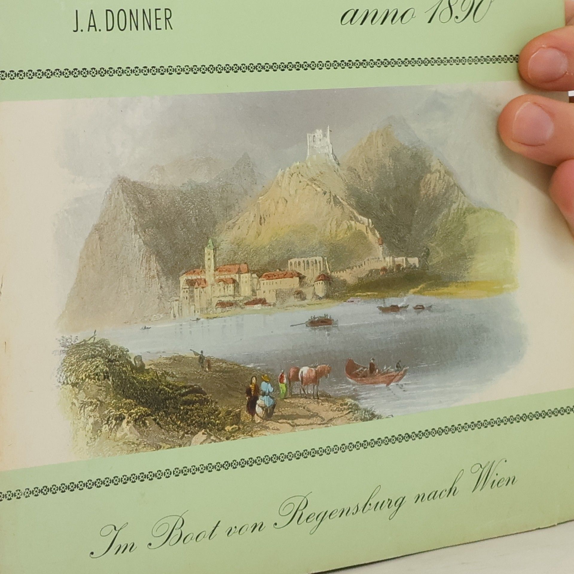 J. A. Donner Im Boot von Regensburg nach Wien