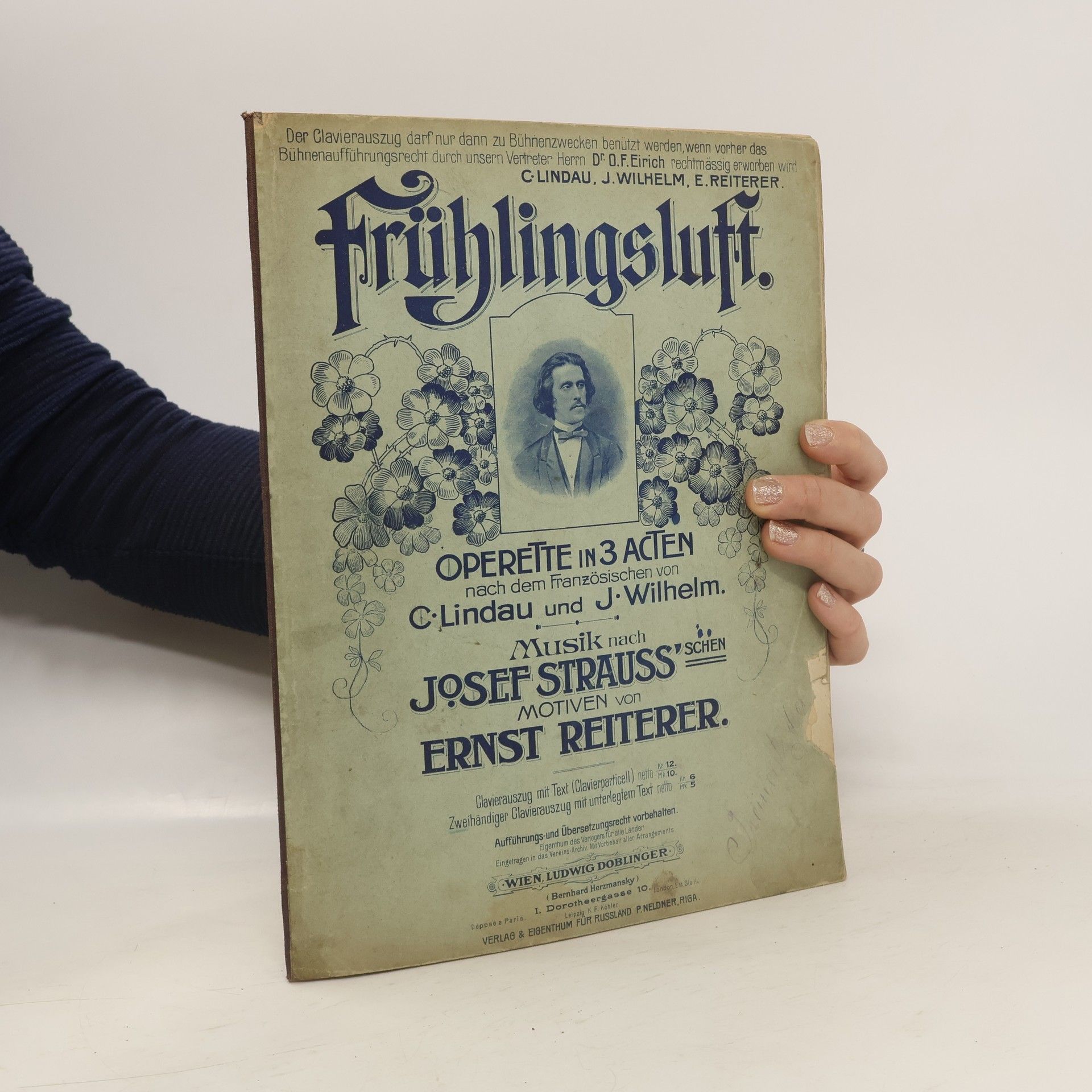 Josef Strauss Frühlingsluft. Operette in 3 Acten nach dem Französischen von C. Lindau und J. Wilhelm
