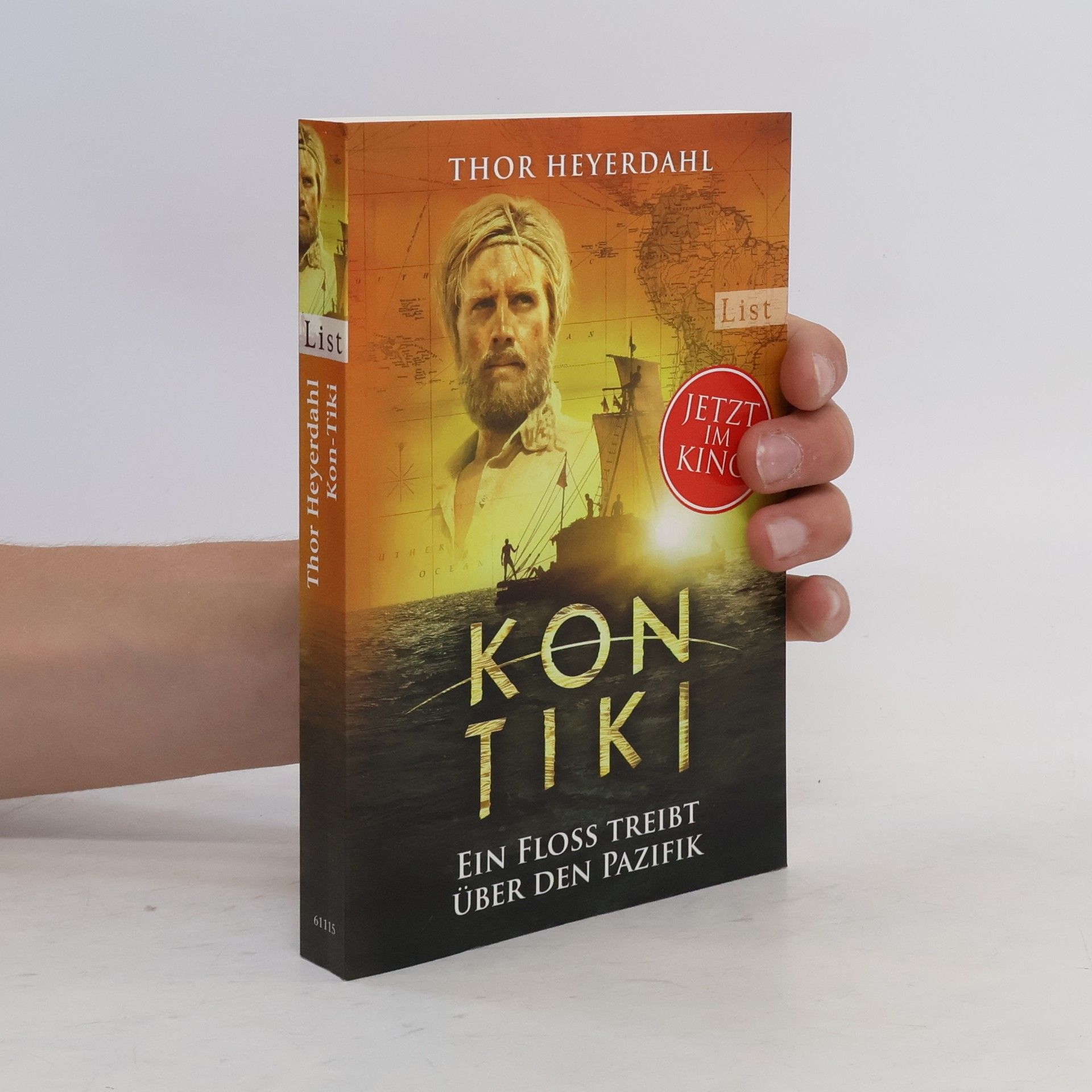Thor Heyerdahl Kon-Tiki : ein Floß treibt über den Pazifik