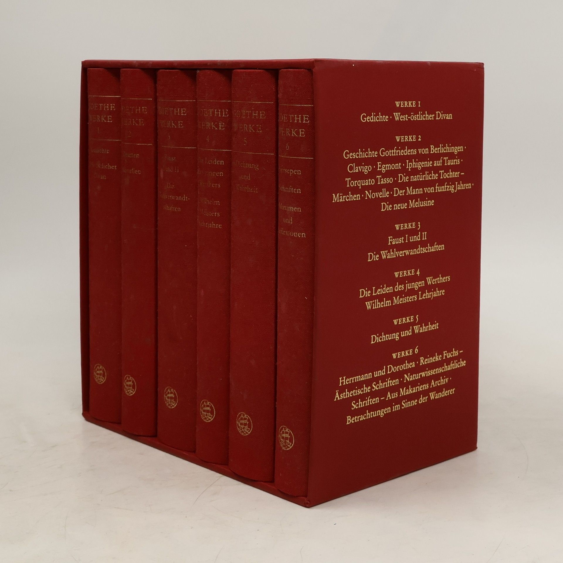 Johann Wolfgang von Goethe Goethe Werke 1-6