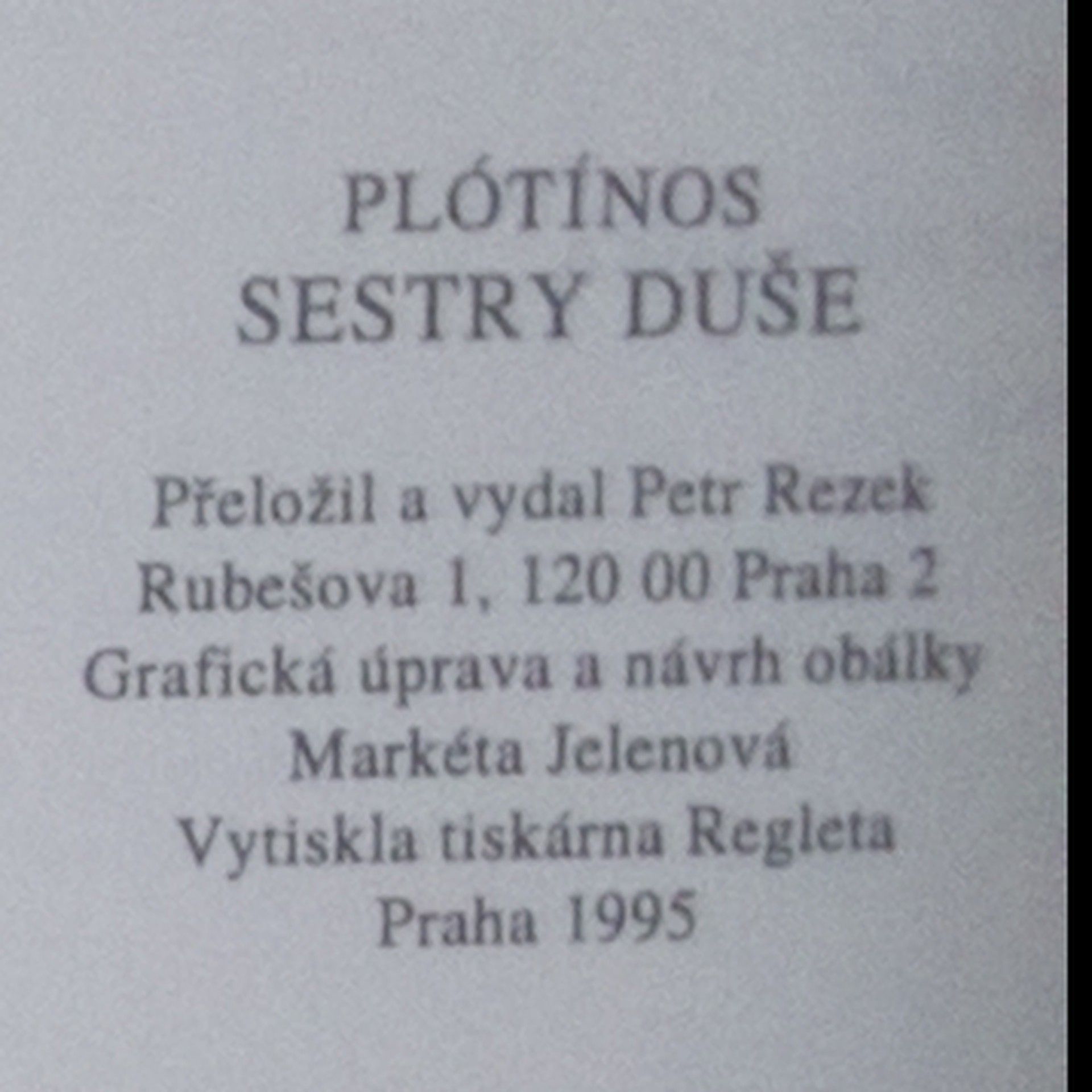 Plótínos Sestry duše