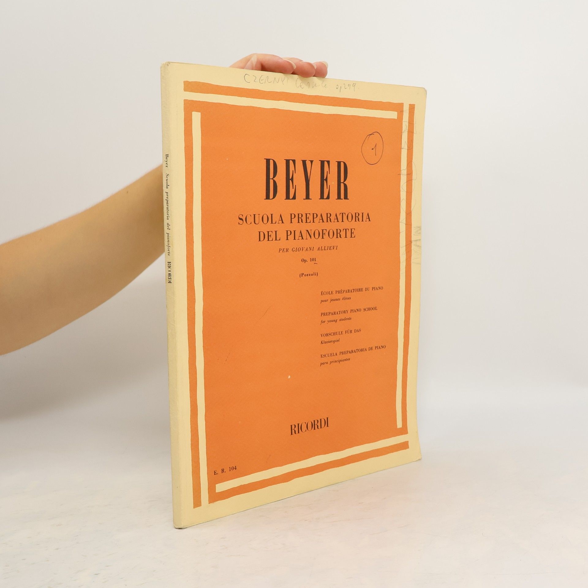 Autores varios Beyer. Scuola preparatoria del pianoforte