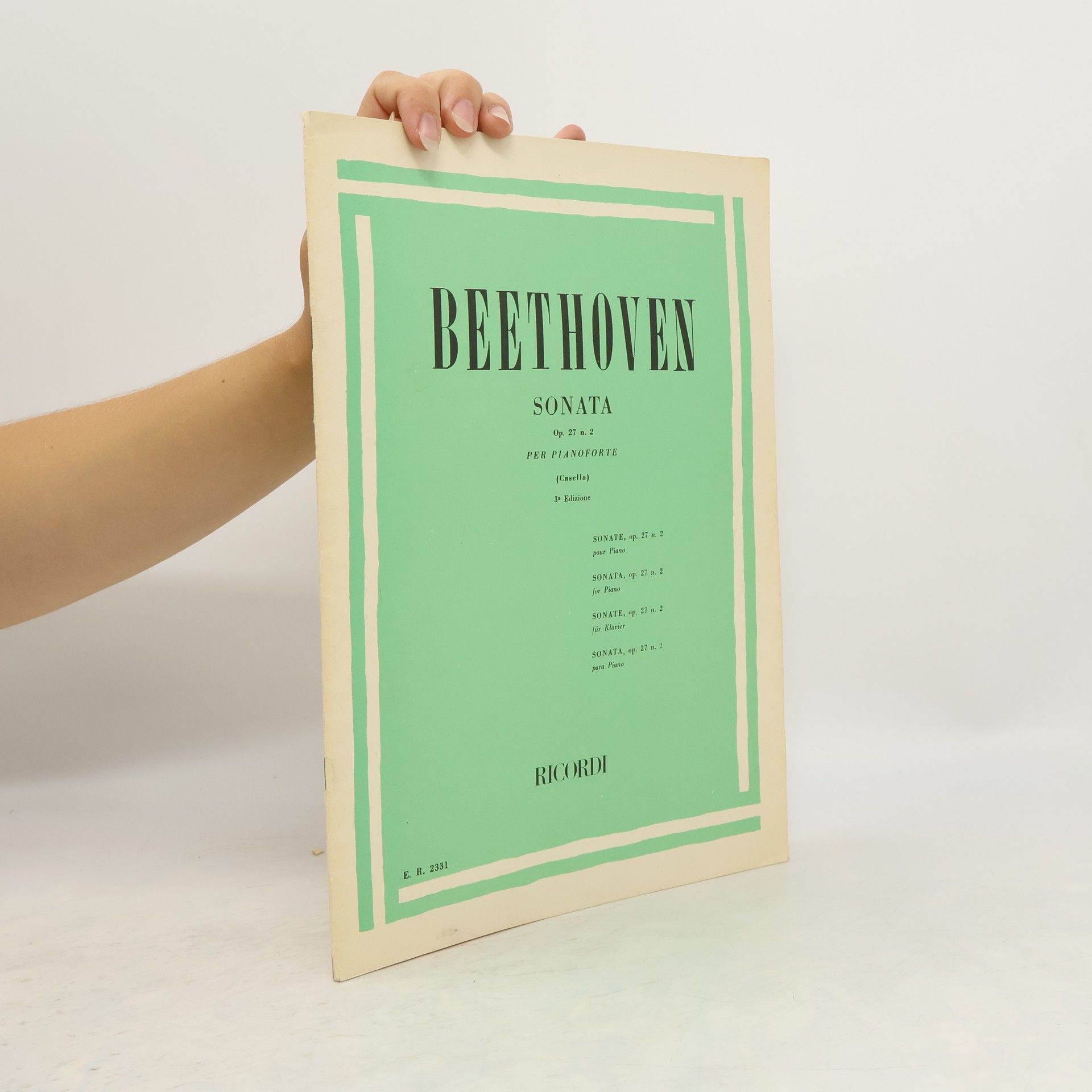 Ludwig van Beethoven Sonata op. 27 n. 2