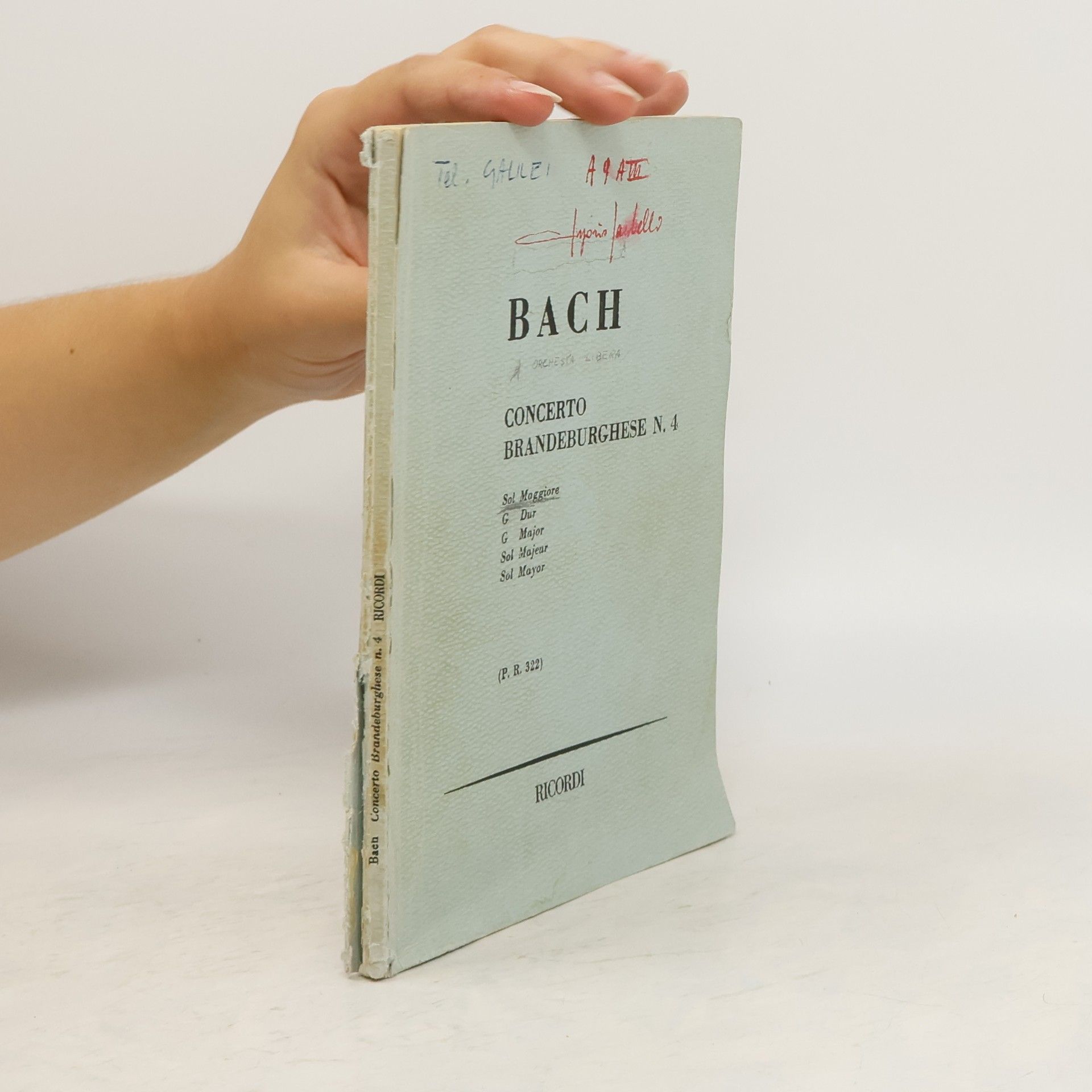 Autores varios Bach concerto brandeburghese N. 4