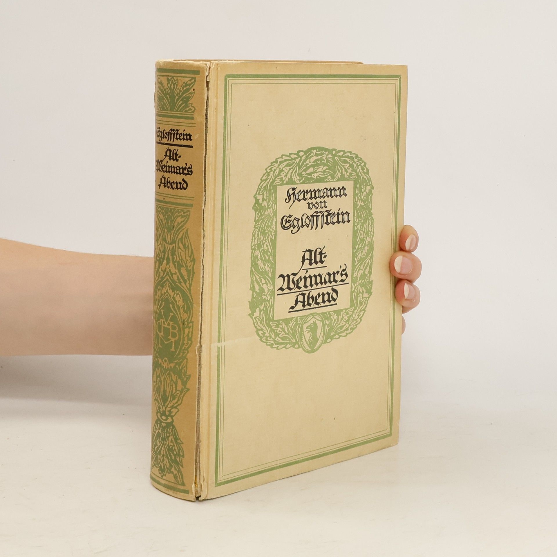 Hermann Freiherr von und zu Egloffstein Alt-Weimars Abend