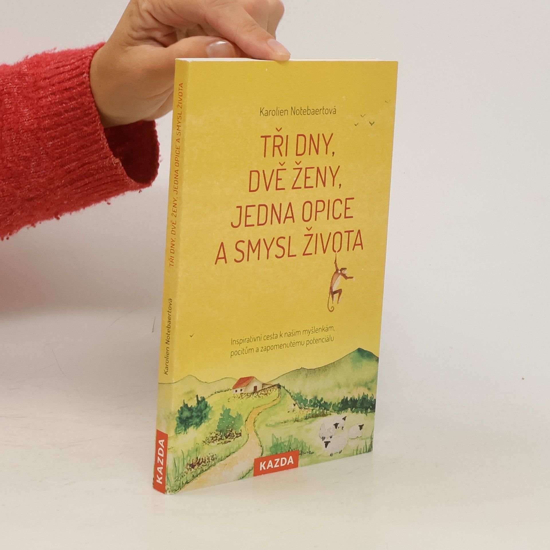 Karolien Notebaert Tři dny, dvě ženy, jedna opice a smysl života : inspirativní cesta k našim myšlenkám, pocitům a zapomenutému potenciálu