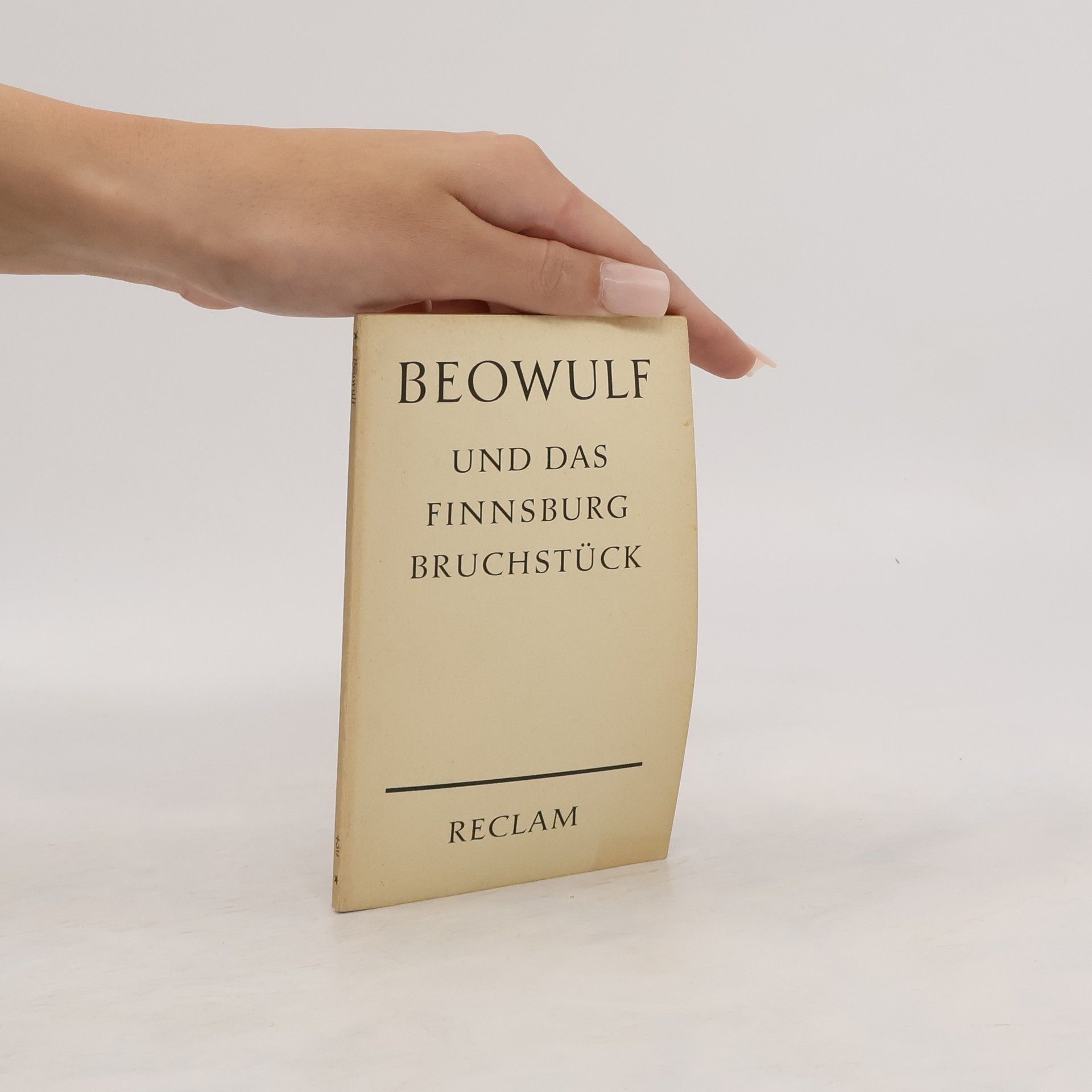 Felix Genzmer Beowulf und das Finnsburg-Bruchstück