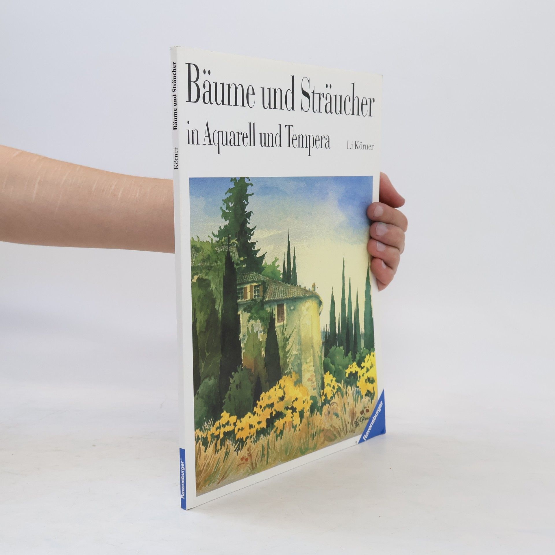 Li Körner Bäume und Sträucher in Aquarell und Tempera