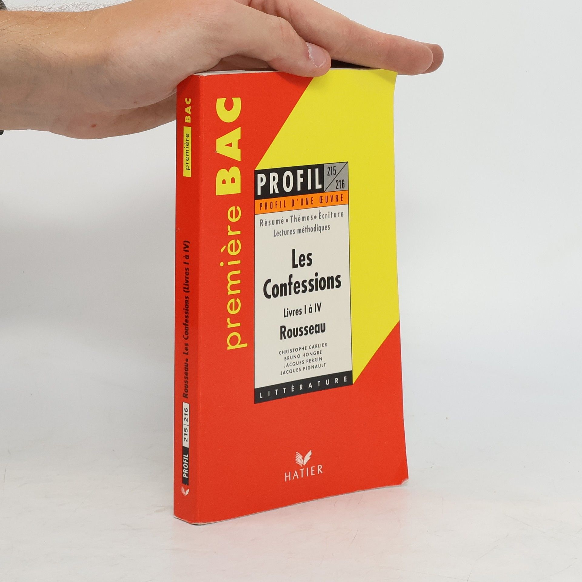 Christophe Carlier Les Confessions. Livres I á IV