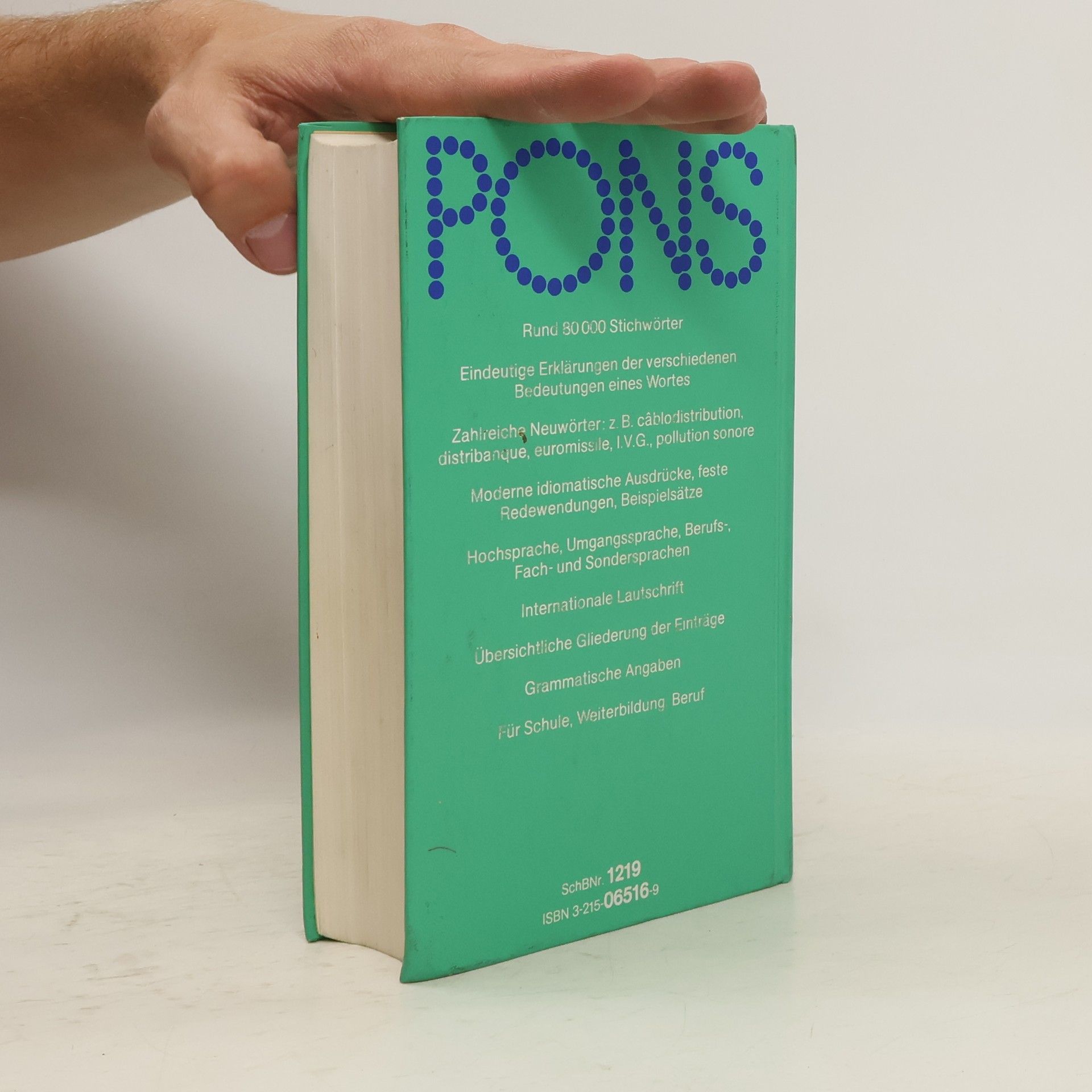 Christian Nugue PONS-Globalwörterbuch : Schulausgabe. Französisch - Deutsch 1